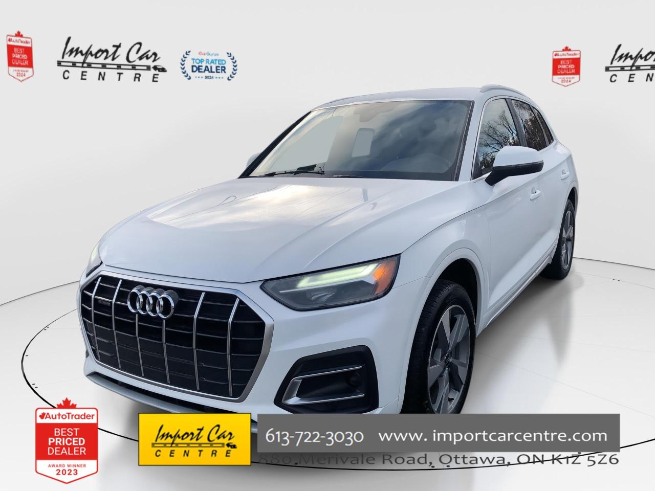 Used 2024 Audi Q5 40 Komfort LEATHER, BLIS, HTD. SEATS & STEER. WHEE for sale in Ottawa, ON