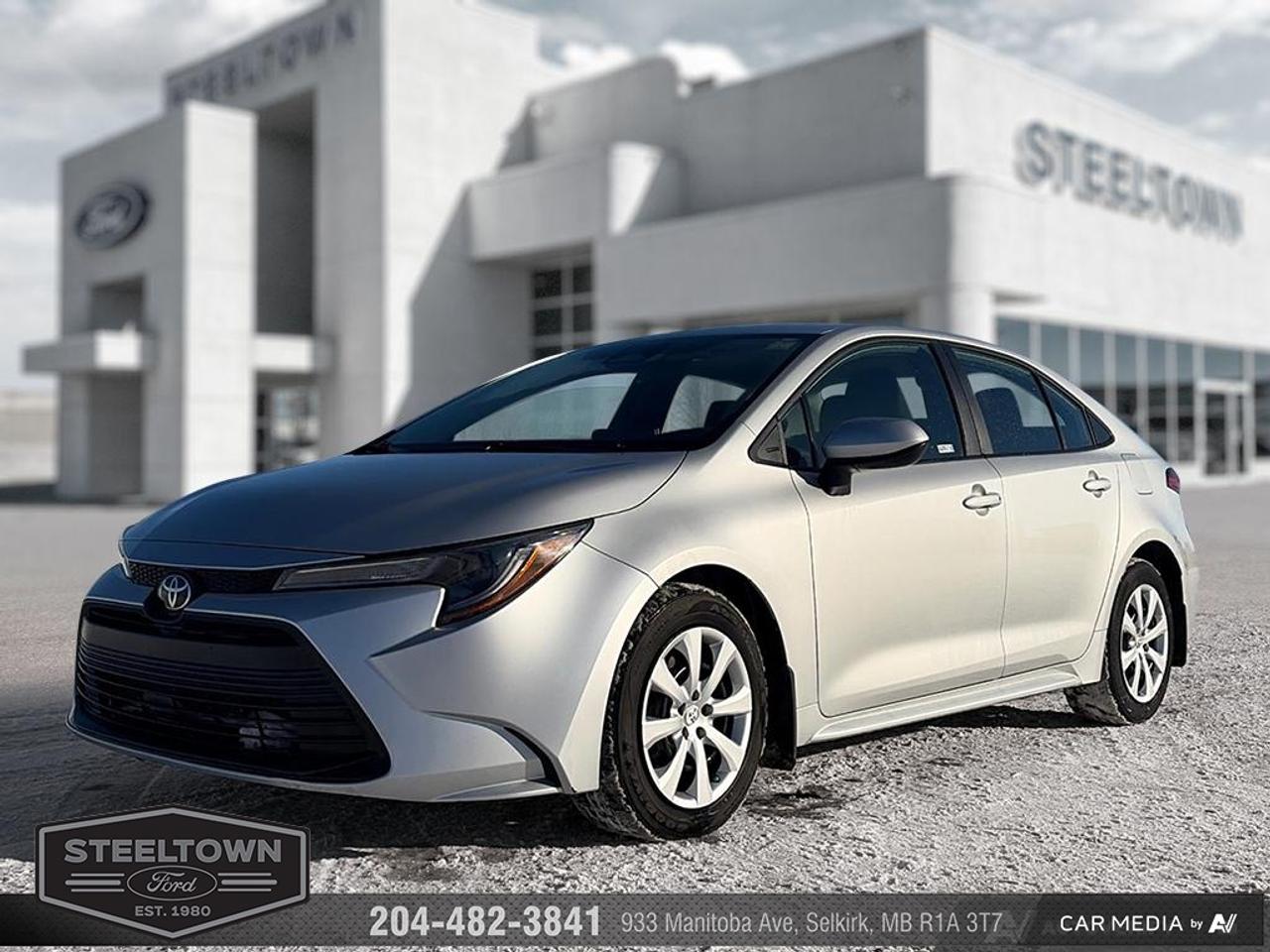 <b>Apple CarPlay,  Android Auto,  Adaptive Cruise Control,  Lane Keep Assist,  Lane Departure Warning!</b><br> <br> We value your TIME, we wont waste it or your gas is on us!   We offer extended test drives and if you cant make it out to us we will come straight to you!<br><br><br> <br>This 2024 Toyota Corolla features attractive styling, impressive efficiency and a slew of standard safety features. This 2024 Toyota Corolla is for sale today in Selkirk. <br> <br>With a distinctive design, robust engineering and all-round practicality, this 2024 Corolla is a popular choice for shoppers who prioritize safety and style. A well-built interior with amazing standard technology ensures that this sedan withstands the day-to-day activities of an urban commute. A roomy cabin with comfortable ride quality ensures that occupants enjoy a smooth journey, both in the city and the highway. This sedan has 64,700 km. Its Silver in colour. It has an Automatic transmission and is powered by a 169HP 2.0L 4 Cylinder Engine. <br> <br> Our Corollas trim level is L. This fantastic sedan rewards you with great standard features such as wireless Apple CarPlay and Android Auto, adaptive cruise control, remote keyless entry, LED headlights with automatic high beams, power heated side mirrors, and SiriusXM streaming radio with a 6-speaker audio setup. Safety features include a pre-collision system with intersection support, lane keeping assist with lane departure warning, forward collision alert, evasive steering assist, driver monitoring alert, and a rearview camera. This vehicle has been upgraded with the following features: Apple CarPlay, Android Auto, Adaptive Cruise Control, Lane Keep Assist, Lane Departure Warning, Forward Collision Alert, Evasive Steering Assist.<br> <br>To apply right now for financing use this link: <a href=http://www.steeltownford.com/?https://CreditOnline.dealertrack.ca/Web/Default.aspx?Token=bf62ebad-31a4-49e3-93be-9b163c26b54c&La target=_blank>http://www.steeltownford.com/?https://CreditOnline.dealertrack.ca/Web/Default.aspx?Token=bf62ebad-31a4-49e3-93be-9b163c26b54c&La</a><br><br> <br/><br>Family owned and operated in Selkirk for 35 Years.  <br>Steeltown Ford is located just 20 minutes North of the Perimeter Hwy, with an onsite banking center that offers free consultations. <br>Ask about our special dealer rates available through all major banks and credit unions.<br><br><br>Steeltown Ford Protect Plus includes:<br>- Life Time Tire Warranty <br>Cars cost less in Selkirk <br><br>Dealer Permit # 1039<br><br><br> Come by and check out our fleet of 110+ used cars and trucks and 180+ new cars and trucks for sale in Selkirk.  o~o