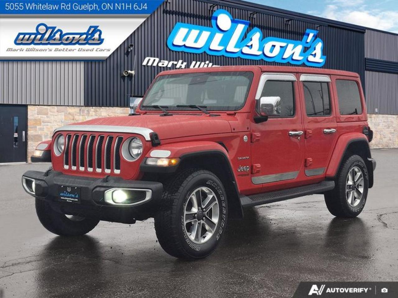 Used 2021 Jeep Wrangler Unlimited Sahara | V6 | Leather | Tow Pkg | Nav | Adaptive Cruise | Alpine Audio | and More ! for sale in Guelph, ON