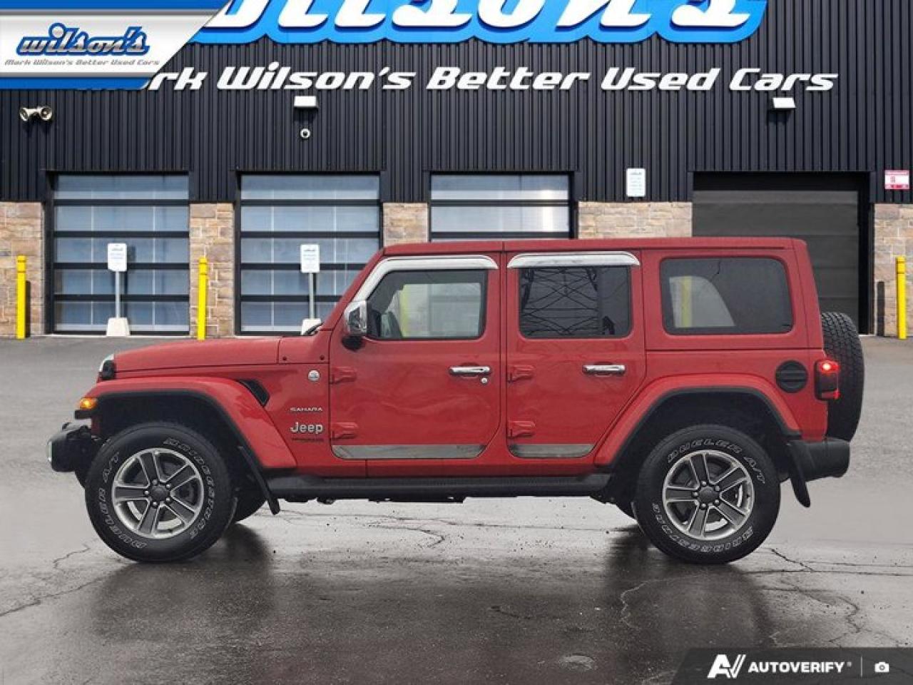 2021 Jeep Wrangler Unlimited Sahara | V6 | Leather | Tow Pkg | Nav | Adaptive Cruise | Alpine Audio | and More ! Photo