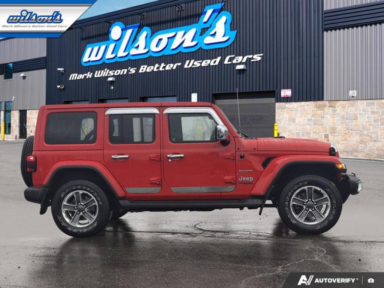 2021 Jeep Wrangler Unlimited Sahara | V6 | Leather | Tow Pkg | Nav | Adaptive Cruise | Alpine Audio | and More ! Photo