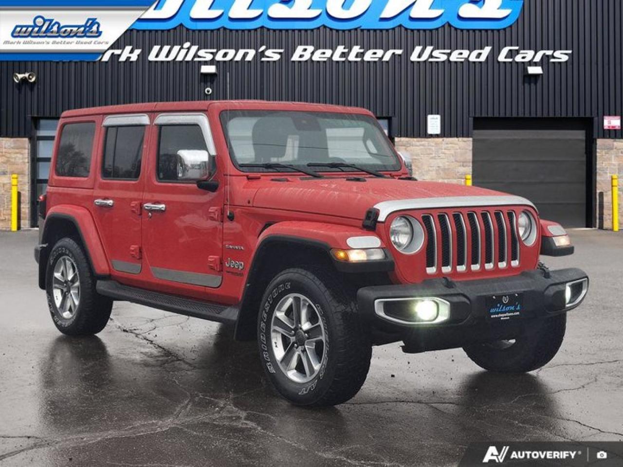 2021 Jeep Wrangler Unlimited Sahara | V6 | Leather | Tow Pkg | Nav | Adaptive Cruise | Alpine Audio | and More ! Photo