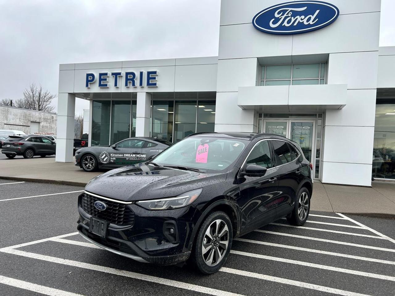 Built Ford tough! Here is a 2024 Ford Escape Platinum. Powered by a 2.0L ecoboost engine with an 8-speed automatic transmission that delivers impressive performance and smooth handling. The 2024 Ford Escape Platinum features comfortable seating, modern tech features and prioritizes safety. No reported accidents! Adventure is calling, come check out the 2024 Ford Escape Platinum today! Key Features: >> Equipment group 601A >> Wireless charging pad >> Remote vehicle start >> Adaptive cruise control >> Heated steering wheel >> Rear privacy glass >> Roof rails >> Universal garage door opener >> 13.2 LCD touchscreen >> Rear view camera >> Lane keeping system >> Intell access with push start >> Illuminated entry >> Safety canopy >> Selectable drive modes >> Tire pressure monitoring system >> FORDPASS CONNECT and so much more! *Previous daily rental* This 2024 Ford Escape Platinum is available now at Petrie Ford. We are located at 1388 Bath Road in Kingston, Ontario. Come schedule a test drive today!<p>Built Ford tough! Here is a 2024 Ford Escape Platinum. Powered by a 2.0L ecoboost engine with an 8-speed automatic transmission that delivers impressive performance and smooth handling. The 2024 Ford Escape Platinum features comfortable seating</p>
<p> come check out the 2024 Ford Escape Platinum today! Key Features: >> Equipment group 601A >> Wireless charging pad >> Remote vehicle start >> Adaptive cruise control >> Heated steering wheel >> Rear privacy glass >> Roof rails >> Universal garage door opener >> 13.2 LCD touchscreen >> Rear view camera >> Lane keeping system >> Intell access with push start >> Illuminated entry >> Safety canopy >> Selectable drive modes >> Tire pressure monitoring system >> FORDPASS CONNECT and so much more! *Previous daily rental* This 2024 Ford Escape Platinum is available now at Petrie Ford. We are located at 1388 Bath Road in Kingston</p>