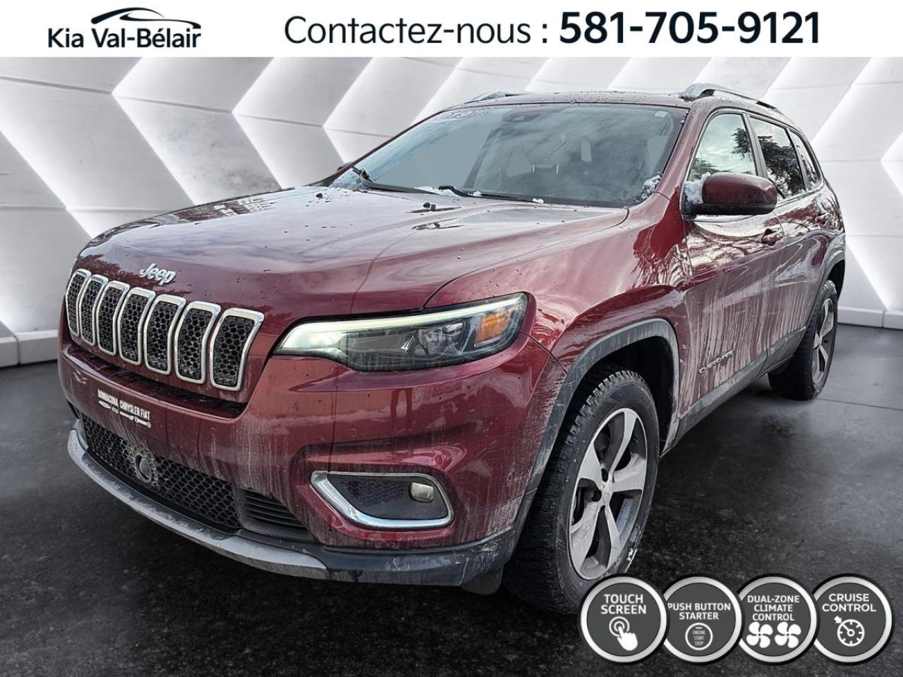 Used 2019 Jeep Cherokee Limited 4x4 * SIÈGE CHAUFF * BI-ZONE * CARPLAY for sale in Québec, QC