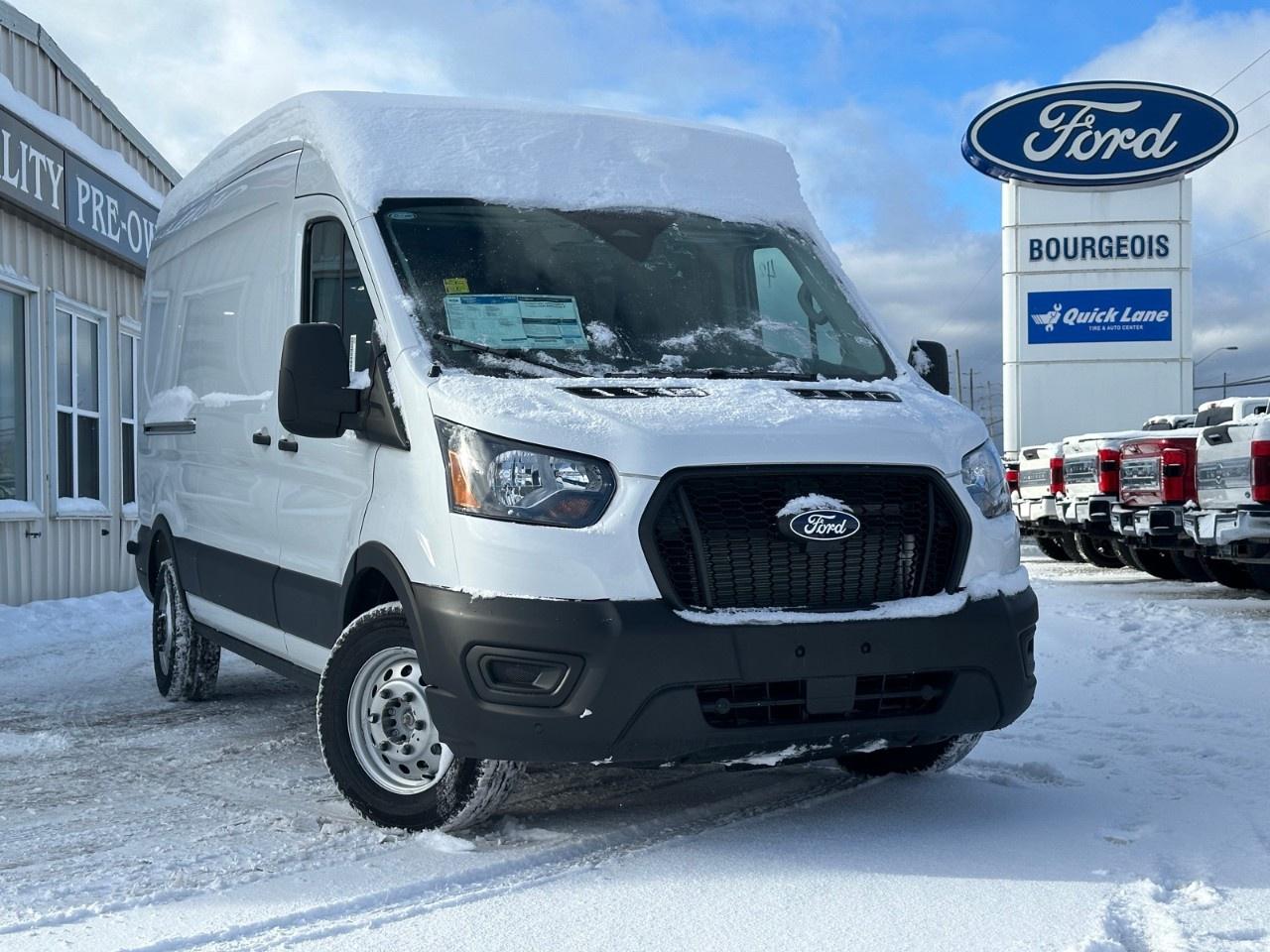 <p>The 2026 Ford Transit Cargo Van T-250 148" Med Rf 9070 GVWR AWD in a classic white finish is a reliable all-wheel drive vehicle crafted for versatile performance and handling. Designed for professionals on the move, this commercial-grade van ensures you're ready for any journey with ease and confidence.</p><p>The exterior features a sturdy build, optimized for both urban and off-road environments, ensuring durability and presence. Inside, a functional gray interior provides a calming workspace, enhanced by modern conveniences tailored for driver comfort and accessibility.</p><p>Equipped with the latest technology, this van includes a backup camera, smart device integration, and a navigation system to keep you connected and on track. Safety takes front stage with features like lane assist, brake assist, parking sensors, and a suite of other driver assistance technologies, ensuring peace of mind on every drive.</p><p>Ideal for small business owners, fleet managers, or tradespeople needing ample cargo space and advanced features to support their work, this Ford Transit Cargo Van is the partner you need. Contact our dealership today to learn more and boost your business potential with this capable van.</p> <p><span style=color:rgb( 58 , 80 , 95 )>The discount shown on vehicle represents the </span><u>Cash Purchase</u><span style=color:rgb( 58 , 80 , 95 )> discount and is inclusive of all non-stackable and stackable cash purchase discounts from Ford of Canada and Bourgeois Motors Ltd. and is offered in lieu of sub-vented lease or finance rates. To get details on current discounts applicable to this and other vehicles in our inventory for Lease and Finance customer, see a member of our team. All offers for lease or finance are On Approved Credit (OAC).While every effort is made to ensure the accuracy of discounts and programs, programs are subject to change without notice </span><span style=color:rgb( 119 , 119 , 119 )>and may not be accurate or completely current. While every reasonable effort is made to ensure the accuracy of this data, we are not responsible for any errors or omissions contained on these pages.</span></p> <p><strong>Why Choose the Bourgeois Auto Group?</strong></p><p>For 80 years, Bourgeois Auto Group has been delivering exceptional automotive experiences. Our factor trained teams work to ensure you receive the shopping experience you deserve; whether you're looking for a new or new-to-you vehicle.</p><p>Shop 24/7 with our online showroom and chat service, ensuring convenience every step of the way. No hidden fees, full disclosure, and every pre-owned vehicle comes with a Carfax® report for peace of mind.</p><p>We offer a wide selection of pre-owned vehicles, all competitively priced using real-time market data. Get the best deal on your purchase and trade-in with our free Live Market Analysis report.</p><p>Looking to sell your car? We buy any make or modelno purchase required. Our simple to use online trade valuation tool will provide you with a clear, transparent selling experience whether you buy our car or not.</p><p>Backed by hundreds dedicated employees across 4 convenient locations, were here to meet all your automotive needs. Visit us in Midland or Parry Sound and explore our inventory or schedule your next service today.</p> <p><strong>Financing Your Next Vehicle with Bourgeois Motors Ford in Midland:</strong></p><p>At Bourgeois Motors Ford, we make financing your next vehicle simple and stress-free! Our team works with trusted lenders to find flexible options tailored to your budget. Drive away with confidenceapply today!</p><p>Take advantage of our online pre-qualification tool, backed by Equifax and TD Bank to find the payment that works for you. Simply <a href=https://www.bourgeoismotors.com/free-credit-check/ rel=nofollow><strong>CLICK HERE</strong></a><strong> </strong>to use our secure online credit tool with no impact to your credit.</p>