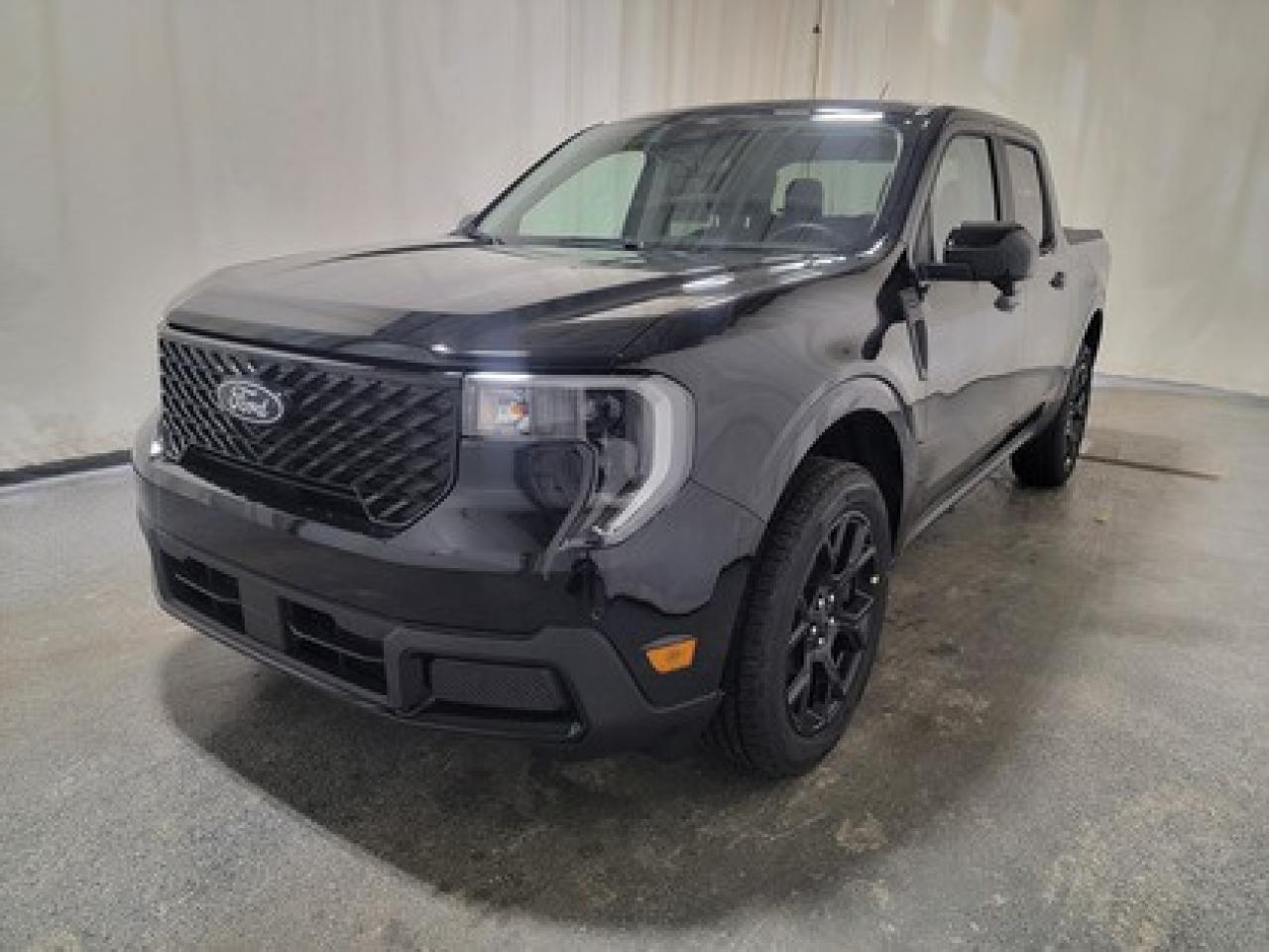 This all-new 2026 Ford Maverick Lariat 502A looks absolutely stunning in Shadow Black. This versatile compact pickup is powered by the 2.0L EcoBoost® engine, delivering 250 horsepower and 277 lb-ft of torque. Paired with an 8-speed automatic transmission, the Maverick is designed to provide an efficient 9.4L/100 km (30 Mile Per Galon) combined fuel economy, making it a practical yet powerful option for city and highway driving.

Key Features:
Tire Inflator and Sealant Kit
Ford Connectivity Kit
Lane-Keeping System
B&O Sound System by Bang & Olufsen with HD Radio (8 Speakers, including Subwoofer)
Ford Co-Pilot360 Assist 2.0
360-Degree Camera
Adaptive Cruise Control with Lane Centering
Blind Spot Information System (BLIS®) with Cross-Traffic Alert
Heated Front Seats & Heated Steering Wheel
LED Box Lighting
Remote Start System
Spray-In Bed Liner
19 Machined-Painted Aluminum Wheels
Power Tailgate Lock
Pre-Collision Assist with Automatic Emergency Braking
Trailer Sway Control
Rear View Camera
SYNC® 4 with Enhanced Voice Recognition
Wireless Apple CarPlay® & Android Auto
Black Appearance Package
Power Moon Roof
4k Tow Package
Conventional Spare Tire

The 2026 Maverick Lariat 502A is built to handle Saskatchewans extreme weather and road conditions, ensuring a premium driving experience. With heated front seats, a heated steering wheel, power-adjustable drivers seat, rear under-seat storage bins, and intuitive safety features, this truck is perfect for drivers who want a balance of efficiency, comfort, and high-tech convenience.

Bennett Dunlop Ford, proudly serving Regina for over 40 years, is conveniently located at 770 Broad Street. With over 3,500 Google reviews, our reputation reflects our commitment to providing a fast, easy, and enjoyable vehicle-buying experience. We eliminate the hassle with no admin or documentation fees, transparent upfront pricing that lets you shop with total confidence. But were more than just a dealershipwere driven to make a difference by supporting local community initiatives and events that matter to you. Visit Bennett Dunlop Ford today and experience why were Reginas trusted choice for quality vehicles, exceptional service, and a genuine commitment to driving change in our community!