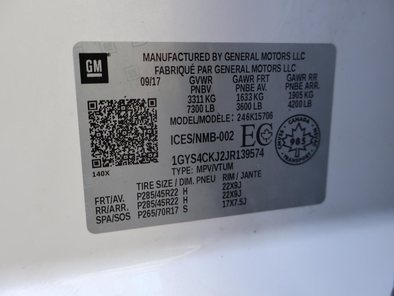 2018 Cadillac Escalade V8 PREMIUM LUXURY 4WD CERTIFIED *7 SEATS*SERVICE RECORDS* 360 CAMERA NAV DVD BLUETOOTH LEATHER COOL/HEAT 4 SEATS/STEERING SUNROOF CRUISE ALLOYS Photo