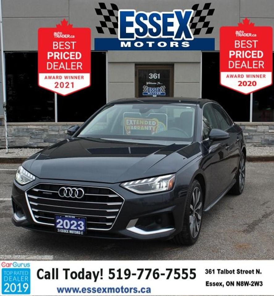 2023 Audi A4 Komfort*Low Ks*AWD*Heated Leather*Sun Roof*CarPlay Photo0