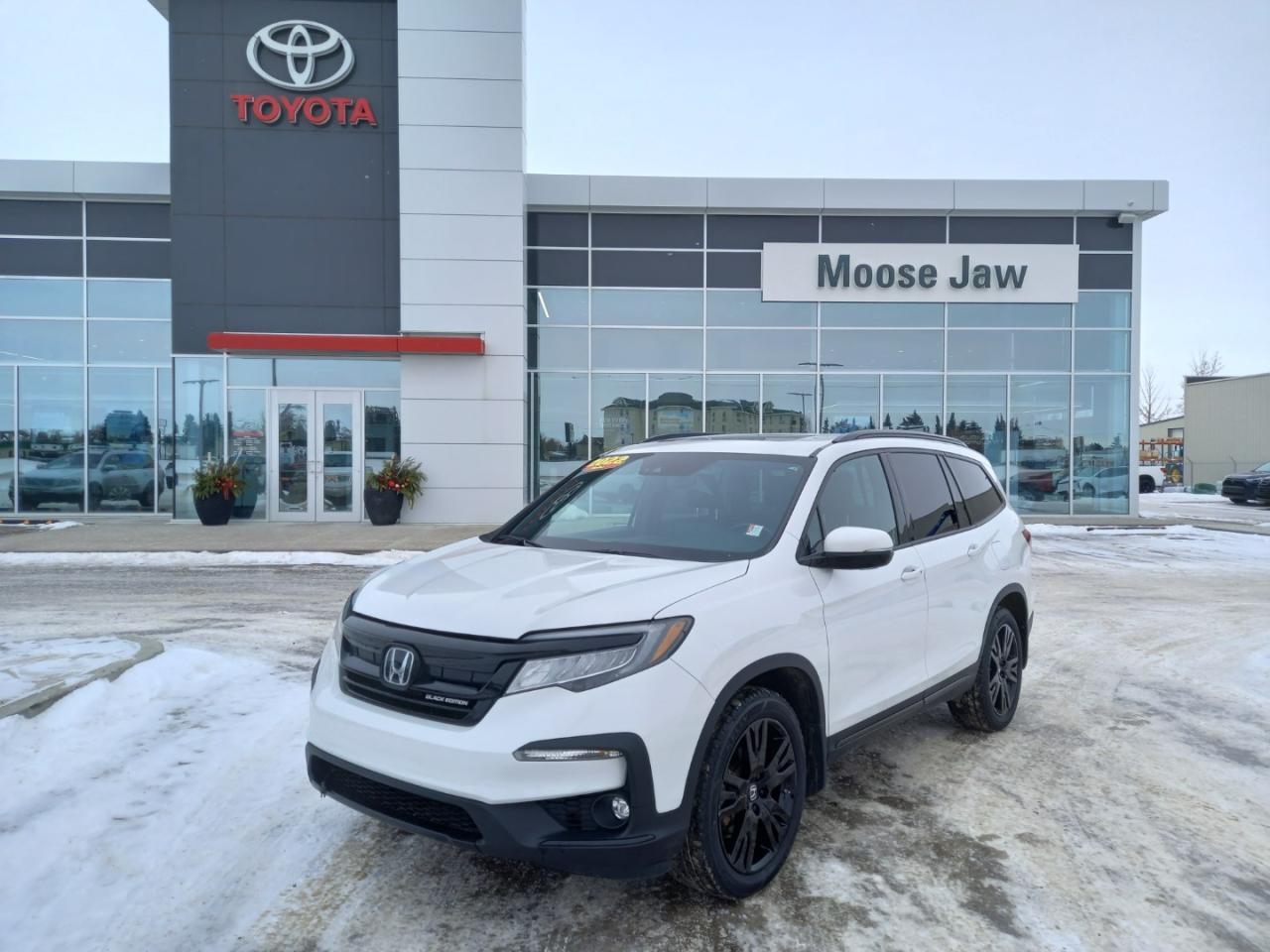 2022 Honda Pilot Touring  Black Edition, Local Trade

Top-of-the-line luxury and bold style. This local 2022 Pilot Touring Black Edition offers premium features, 7-passenger comfort, and Hondas trusted AWD capability.
Pilot Black Edition  Premium with an edge.