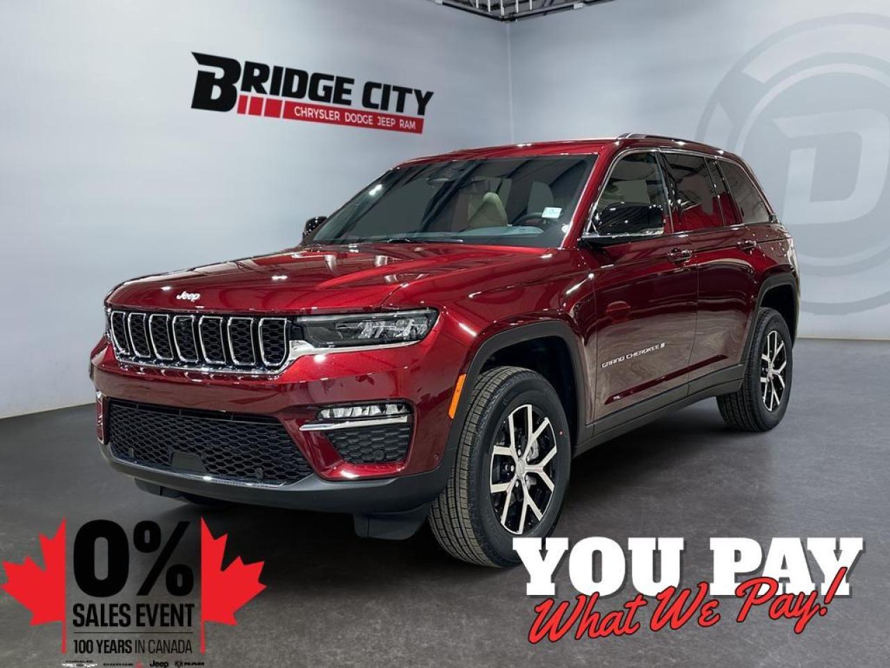 New 2025 Jeep Grand Cherokee Limited Panoramic Sunroof, Navigation for sale in Lethbridge, AB