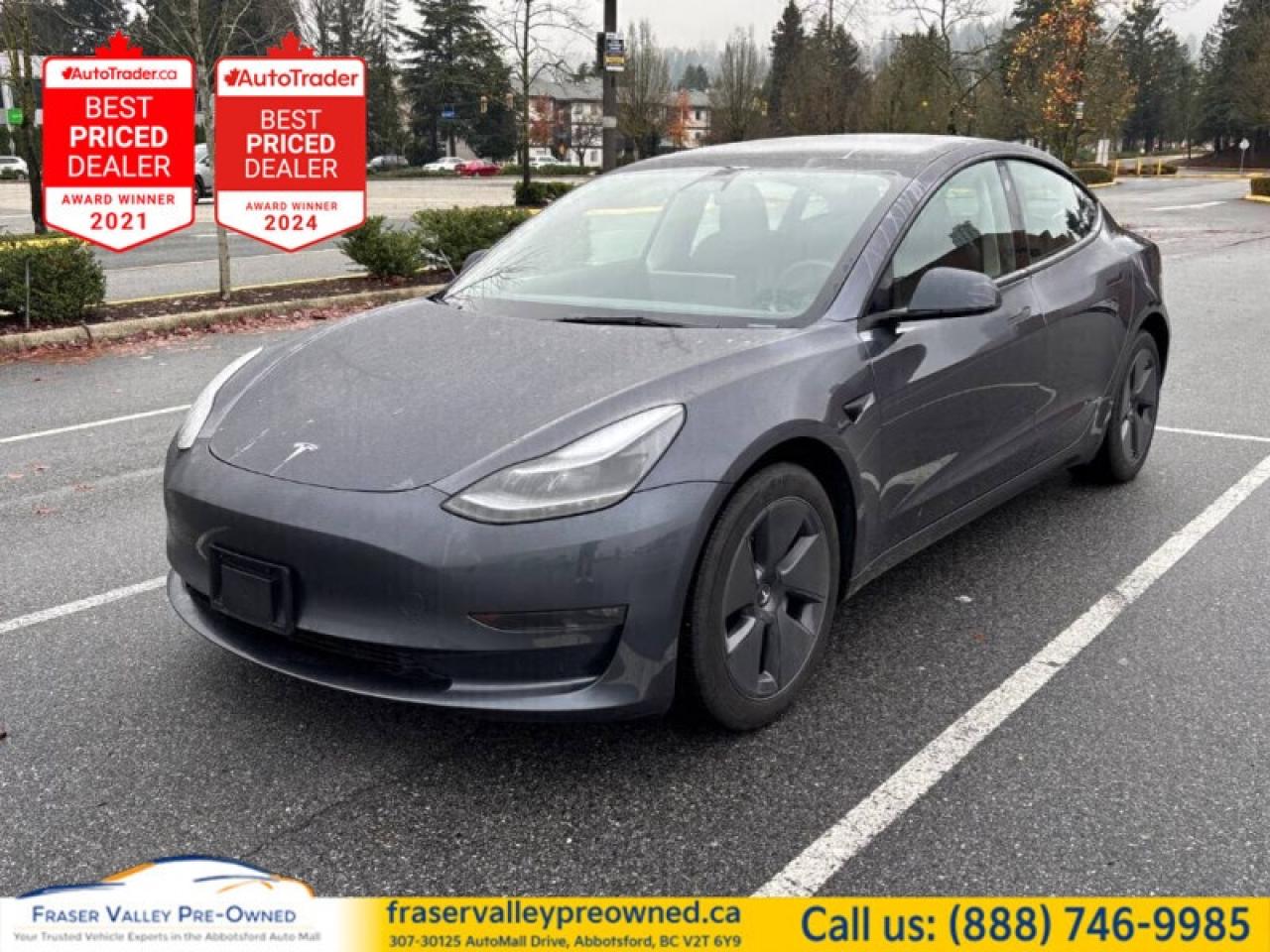 Used 2023 Tesla Model 3 Long Range AWD  Ultra Low Mileage | Like New for sale in Abbotsford, BC