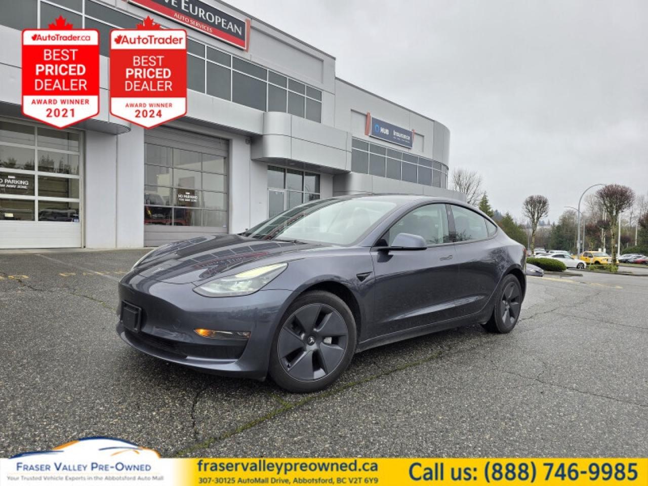 Used 2023 Tesla Model 3 Long Range AWD  Ultra Low Mileage | Like New for sale in Abbotsford, BC
