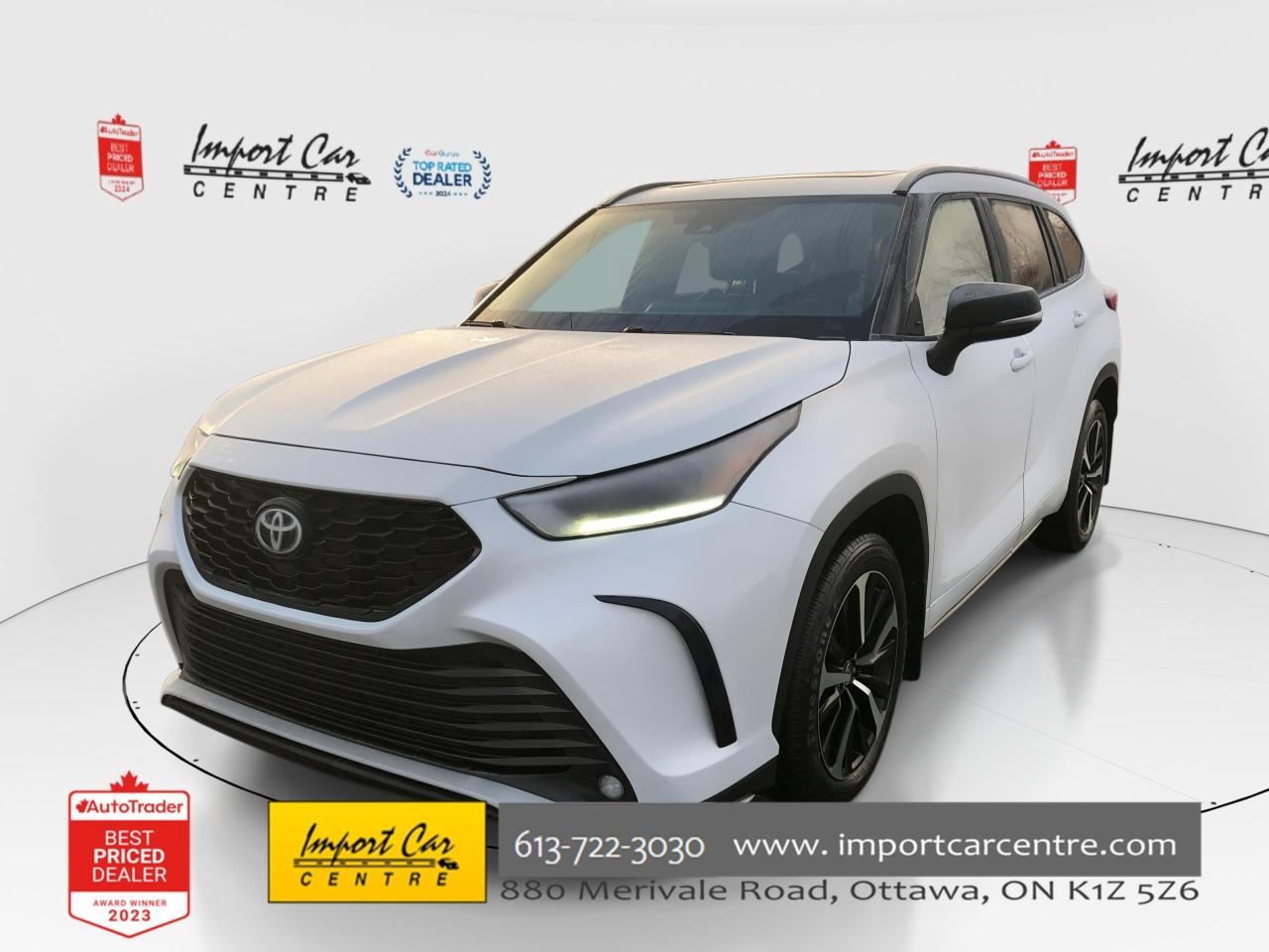 Used 2022 Toyota Highlander XSE XSE 7 PASS, SOFTEX, ROOF, RADAR CRUISE CTRL., for sale in Ottawa, ON