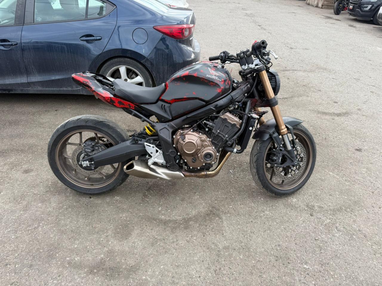 2022 Honda CB650F CB650R, STREETFIGHTER, 4CYL, THEFT RECOVERY, AS IS Photo4