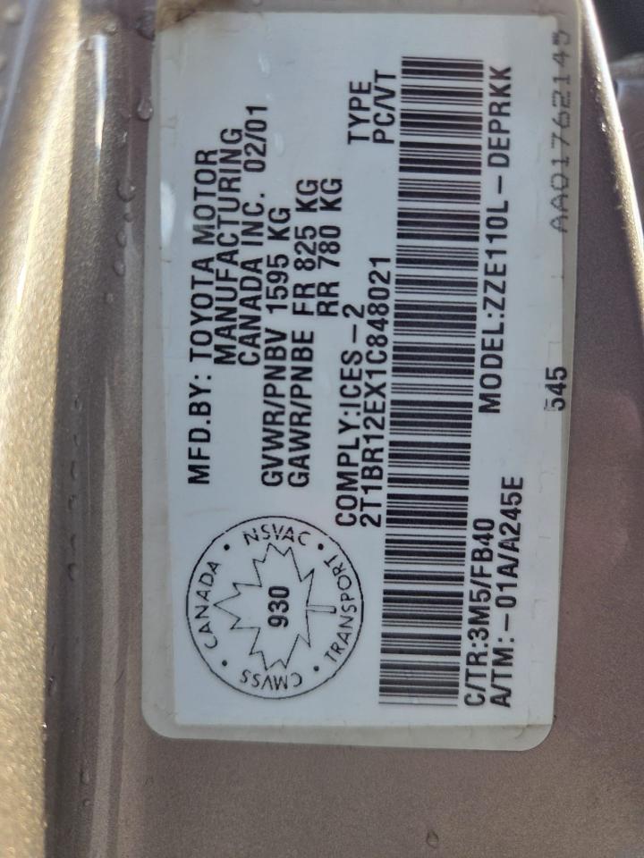 2001 Toyota Corolla CE, AUTO, LOW KMS, ONLY 61KMS, OILED, CERTIFIED Photo