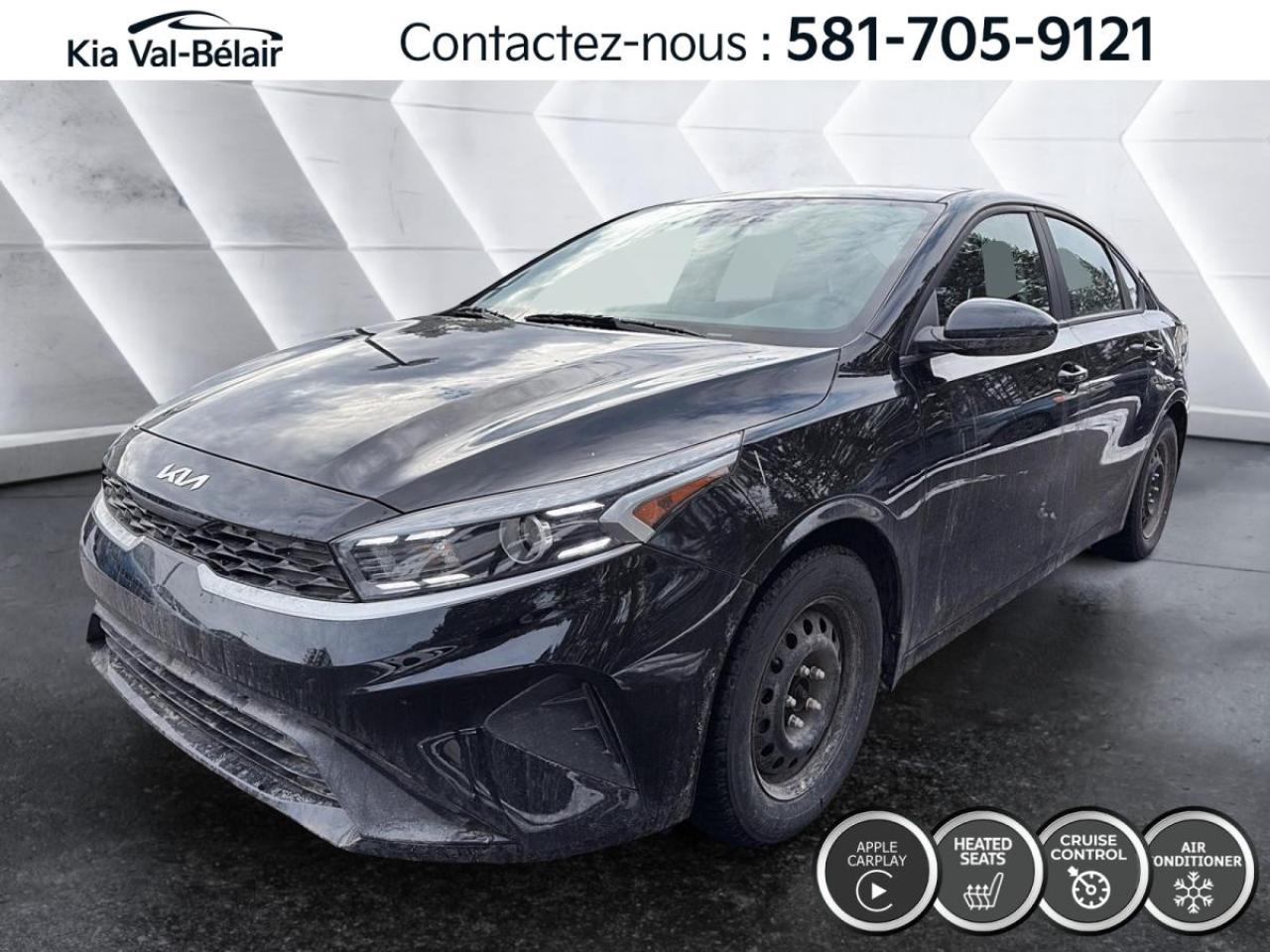 Used 2023 Kia Forte LX *A/C *CRUISE *CAMERA *CARPLAY *SIEGES CHAUFF for sale in Québec, QC