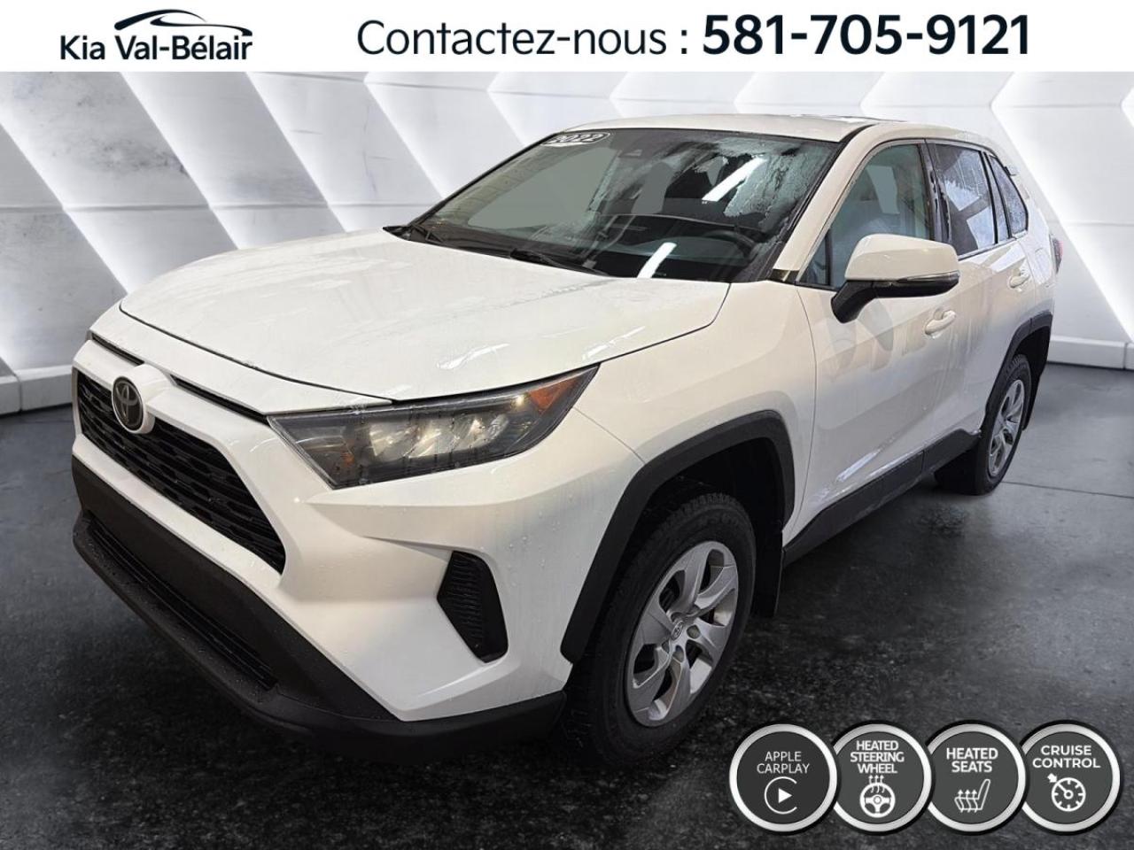 Used 2022 Toyota RAV4 LE *FWD *SIEGES CHAUFF *CAMERA *BLUETOOTH *CRUISE *ANGLES MORTS for sale in Québec, QC