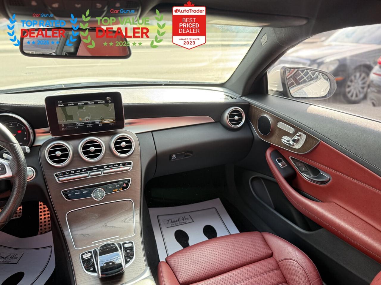 2017 Mercedes-Benz C-Class 300 //AMG PKG | RED LEATHER | PANO | LOADED Photo