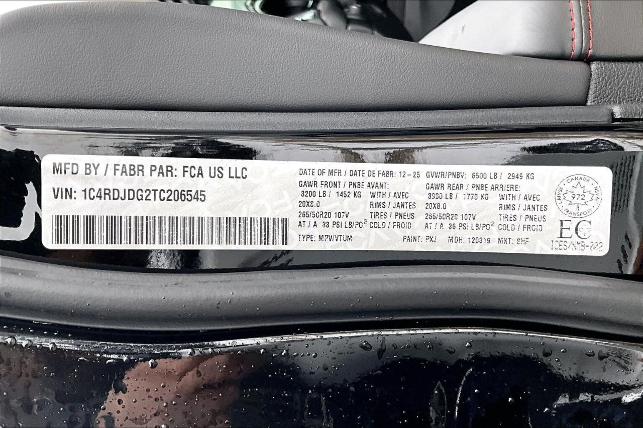 2026 Dodge Durango GT PLUS AWD | Blacktop Redline | 19 Harmon Kardon Photo