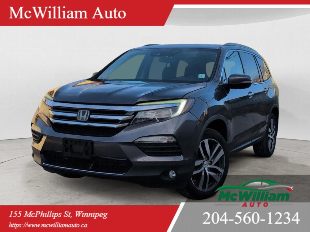 Used 2016 Honda Pilot Touring AWD| DVD Player |PCA, LKAS, BSM and ACC | HTD & VENT STS | HTD WHEEL | for sale in Winnipeg, MB