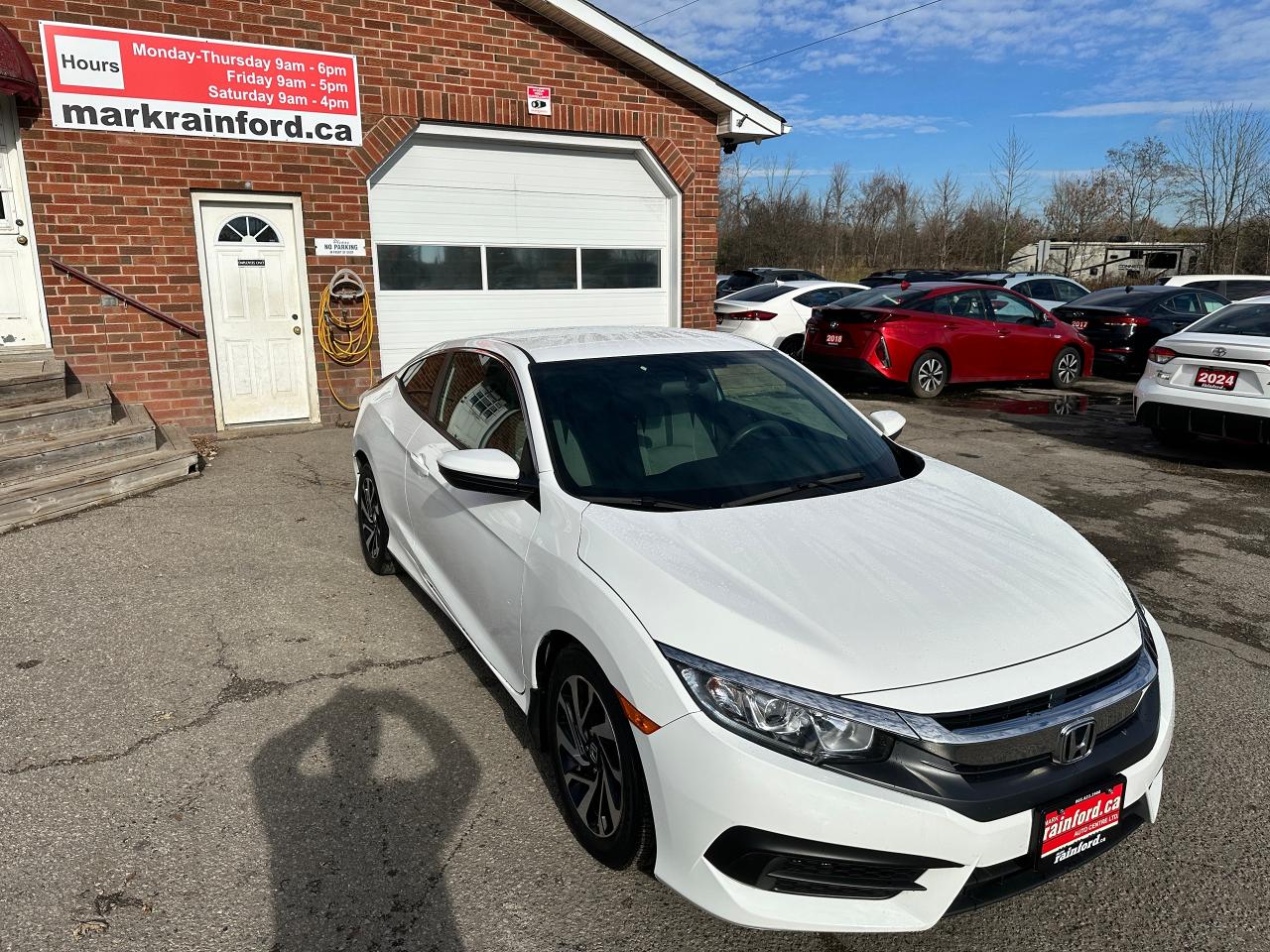 2016 Honda Civic LX 2DR HTD-Cloth CarPlay FM A/C BackupCam Alloys Photo