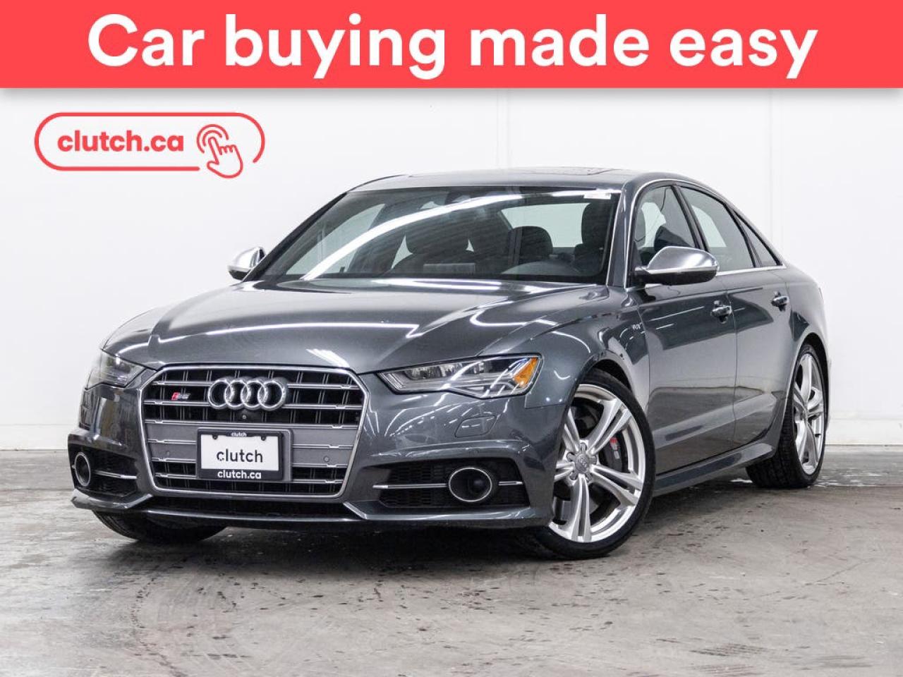 Used 2016 Audi S6 4.0L Quattro AWD w/Bluetooth, Heated Front Seats, Rearview Cam for sale in Toronto, ON
