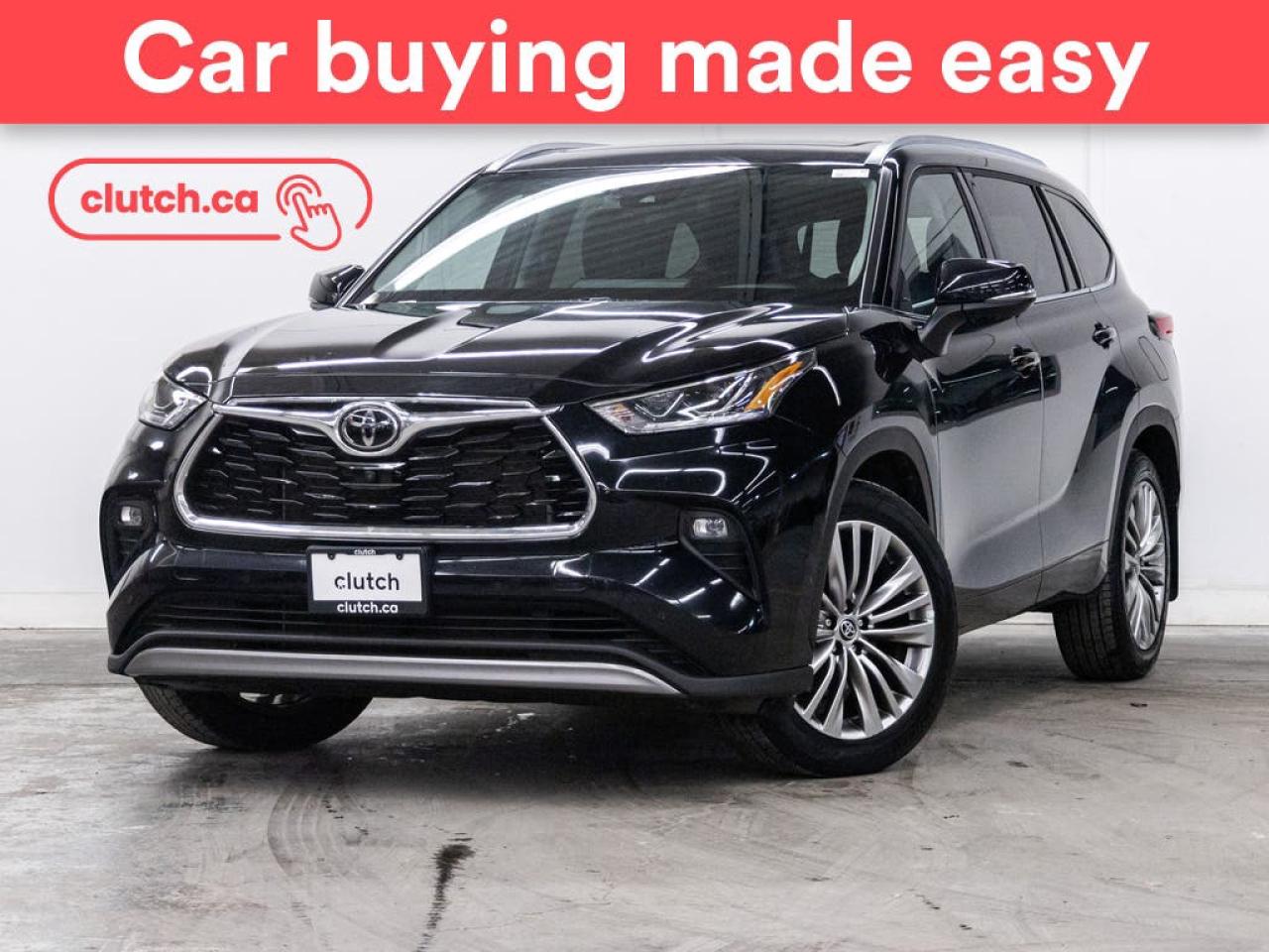 Used 2022 Toyota Highlander Platinum AWD w/ Apple CarPlay & Android Auto, Panoramic Moonroof, Nav for sale in Toronto, ON