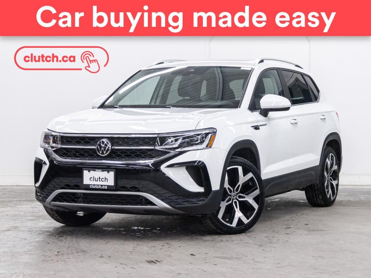 Used 2022 Volkswagen Taos Highline AWD w/ Apple CarPlay & Android Auto, Panoramic Moonroof, Nav for sale in Toronto, ON