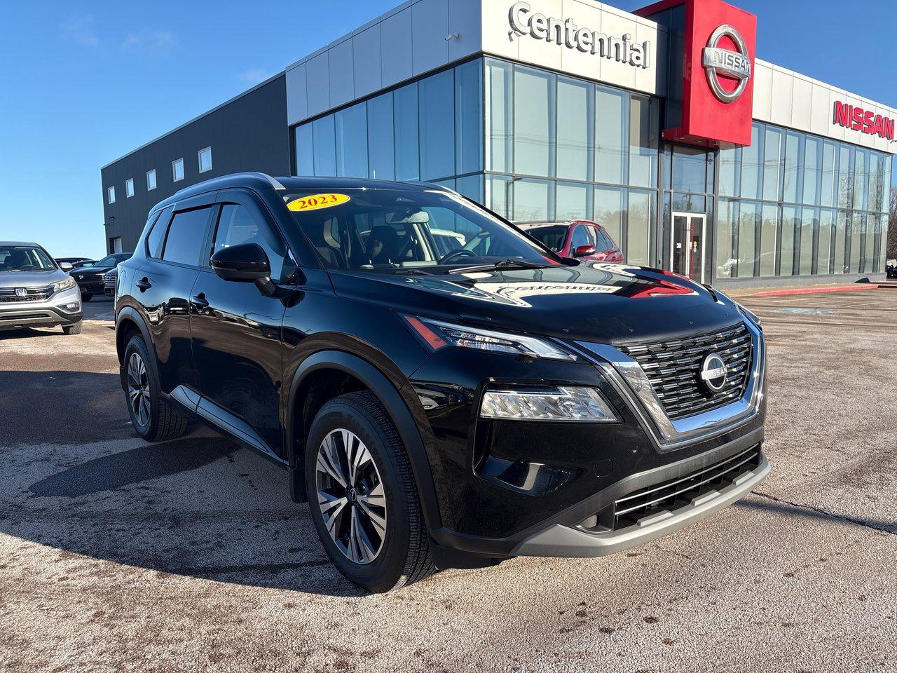 <span>The third-generation 2023 Nissan Rogue is a complete transformation, boasting enhanced architecture, increased space, advanced technology, heightened safety features, greater power, improved acceleration, and a sophisticated all-wheel-drive system. The turbocharged powerplant is wildly efficient: 6.7 L/100km on the highway is the official rating.</span>




<span>The Rogue SV AWD exhibits a rugged yet stylish exterior. Remarkably well-equipped, it comes with heated seats and steering wheel, Rear Door Alert, push-button ignition, dual-zone automatic climate control, Apple CarPlay/Android Auto, an 8-inch touchscreen, and high-tech gear like blind spot monitoring, lane departure warning, forward collision warning, and rear cross-traffic alert. The SV model elevates the experience further with ProPILOT Assist, a panoramic sunroof, proximity access, remote start, an 8-way power drivers seat, upgraded audio, roof rails, 18-inch alloys, and more.</span>




<span style=font-weight: 400;>Thank you for your interest in this vehicle. Its located at Centennial Nissan, 264 Pope Road, Summerside, PEI. We look forward to hearing from you; call us toll-free at 1-902-436-9159.</span>