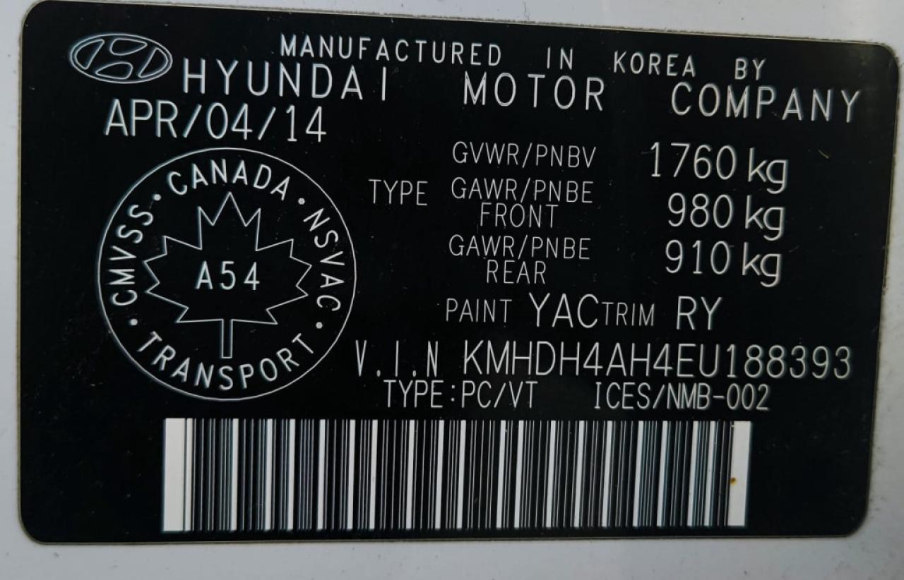 2014 Hyundai Elantra 4dr Sedan Automatic Limited w/Navi Photo