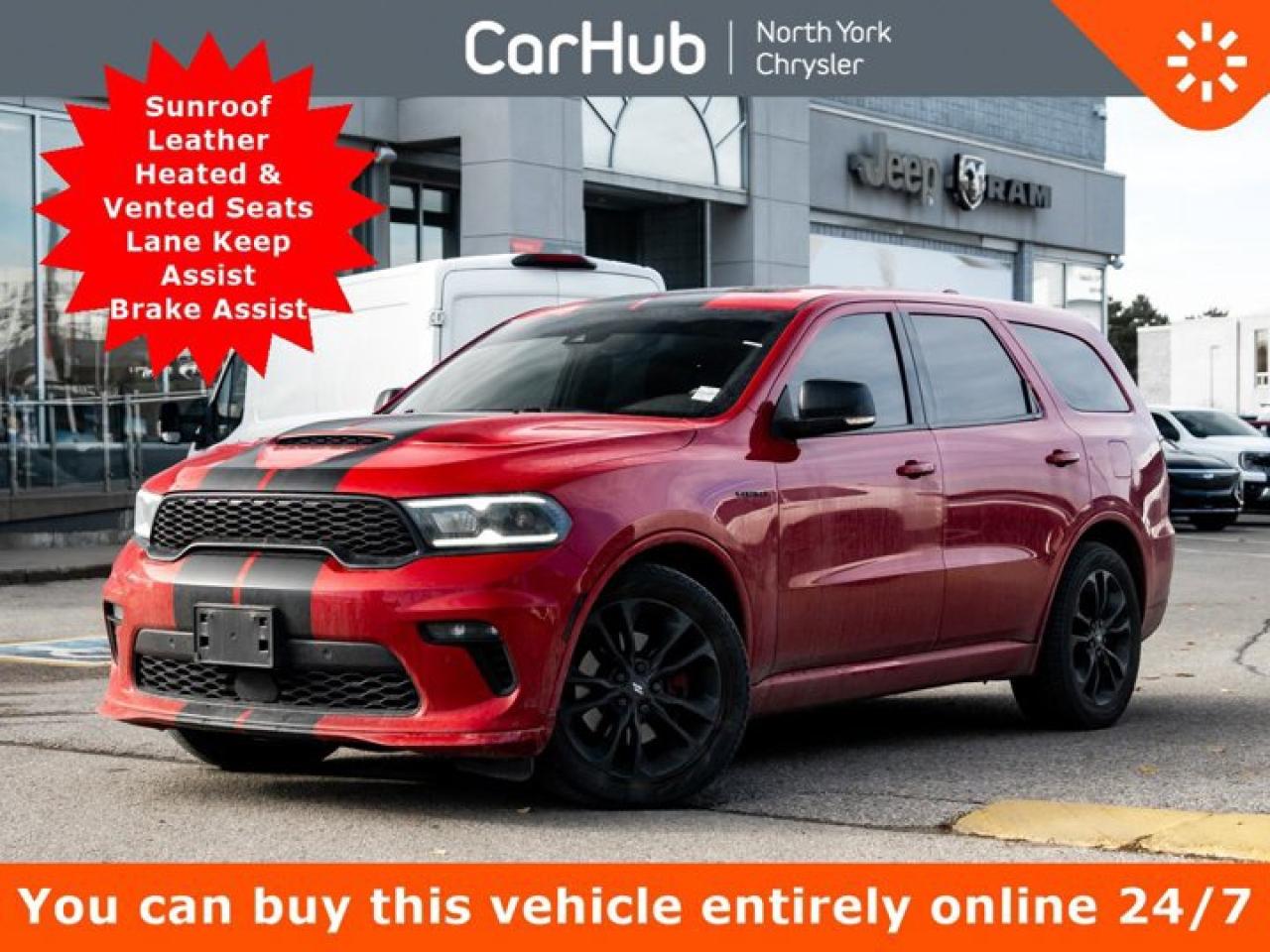 2021 Dodge Durango R/T AWD Sunroof Leather Heated Vented Seats Lane Keep Assist Brake Assist Photo0
