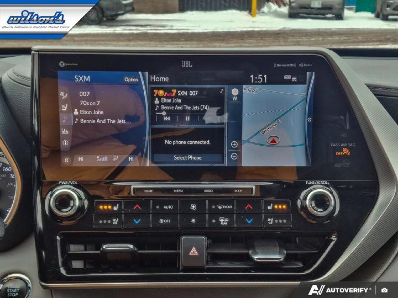 2022 Toyota Highlander Platinum | HUD | 360 Camera | Leather | Nav | Sunroof | JBL | Cooled + Heated Seats | and Much More! Photo