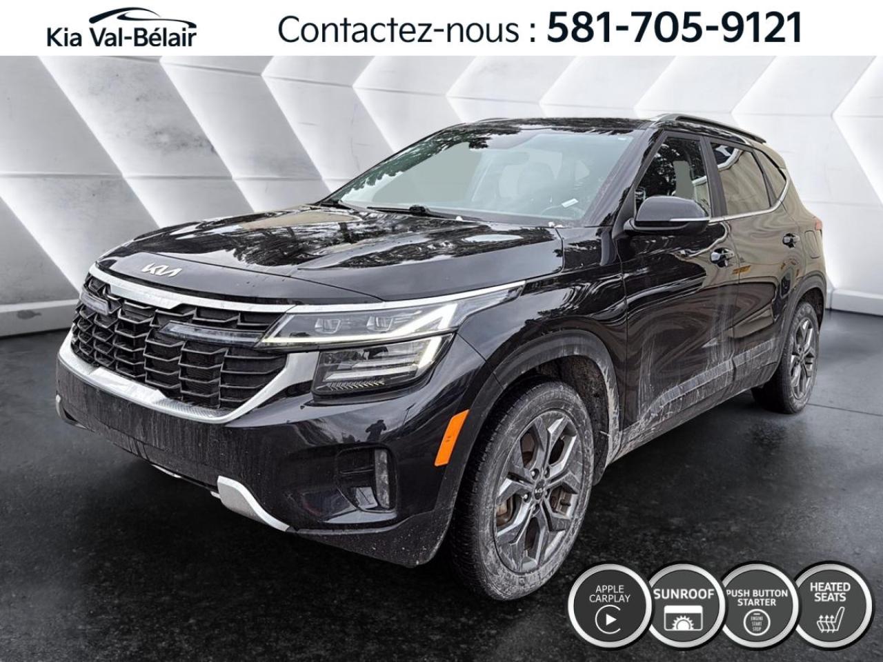 Used 2024 Kia Seltos EX *AWD *TOIT *CUIR *CAMERA *CARPLAY *SIEGES/VOLANT CHAUFF for sale in Québec, QC