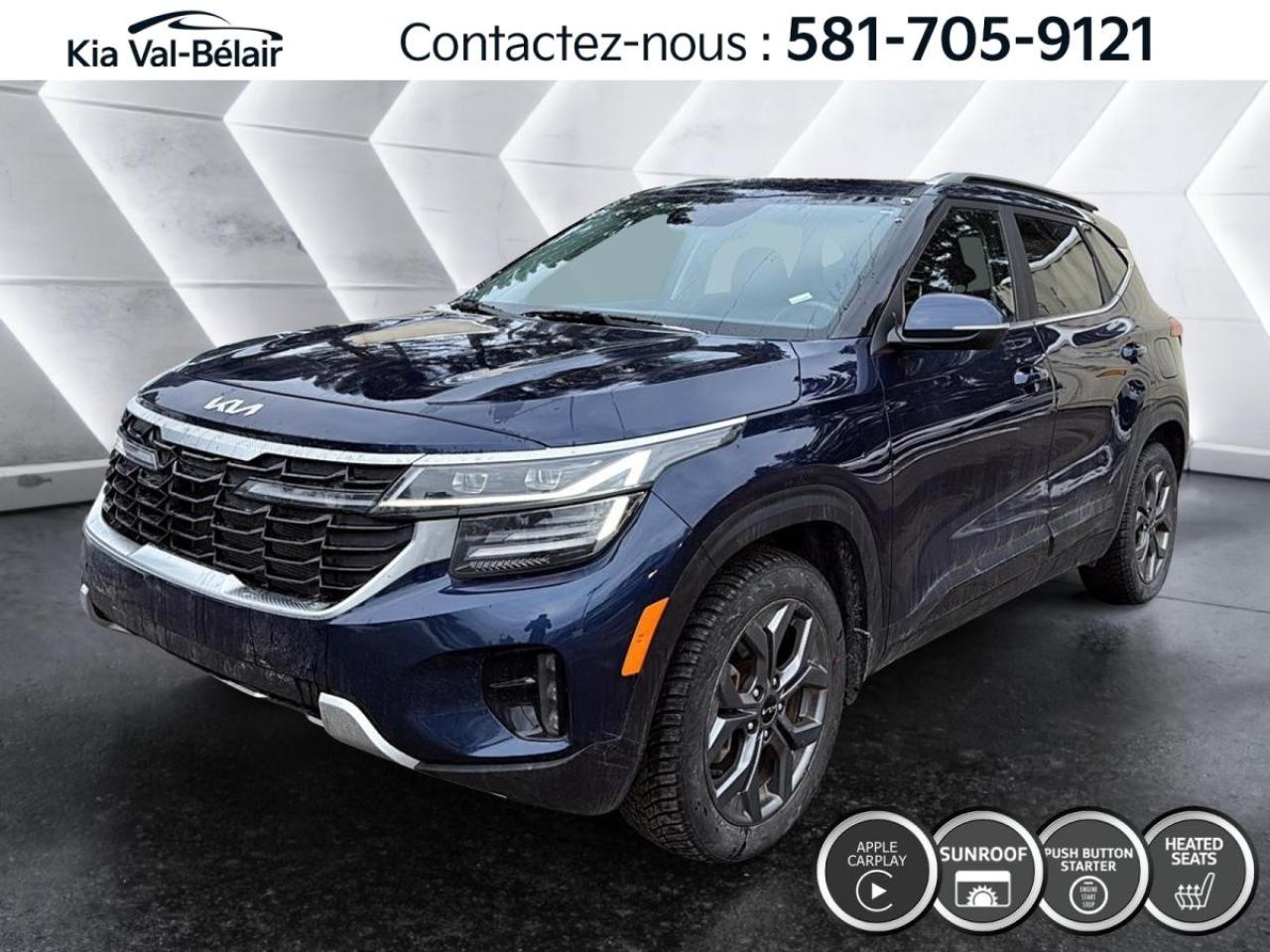 Used 2024 Kia Seltos EX *AWD *TOIT *CUIR *CAMERA *CARPLAY *SIEGES/VOLANT CHAUFF for sale in Québec, QC
