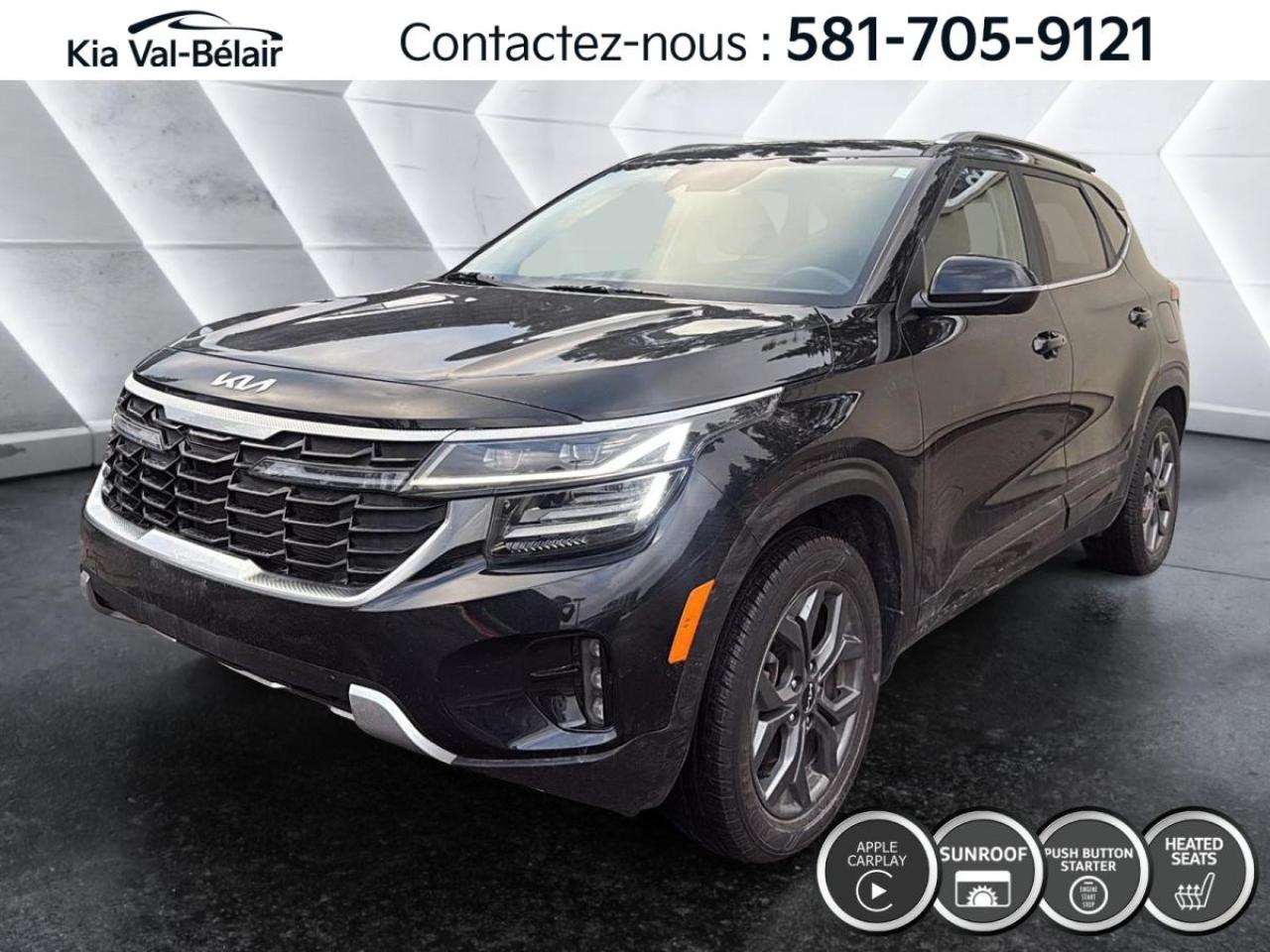 Used 2024 Kia Seltos EX *AWD *TOIT *CUIR *CAMERA *CARPLAY *SIEGES/VOLANT CHAUFF for sale in Québec, QC