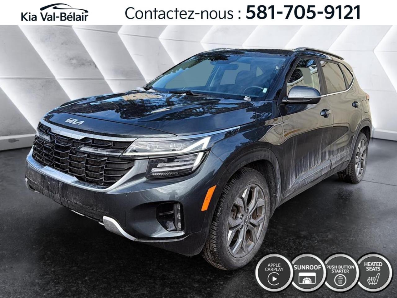 Used 2024 Kia Seltos EX *AWD *TOIT *CUIR *CAMERA *CARPLAY *SIEGES/VOLANT CHAUFF for sale in Québec, QC