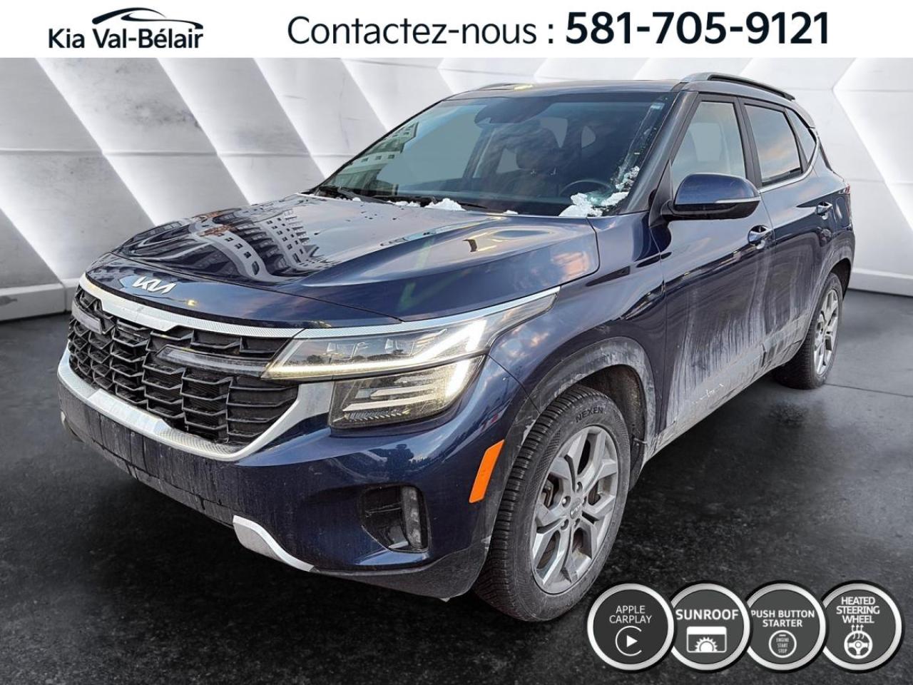 Used 2024 Kia Seltos EX *AWD *TOIT *CUIR *CAMERA *CARPLAY *SIEGES/VOLANT CHAUFF for sale in Québec, QC