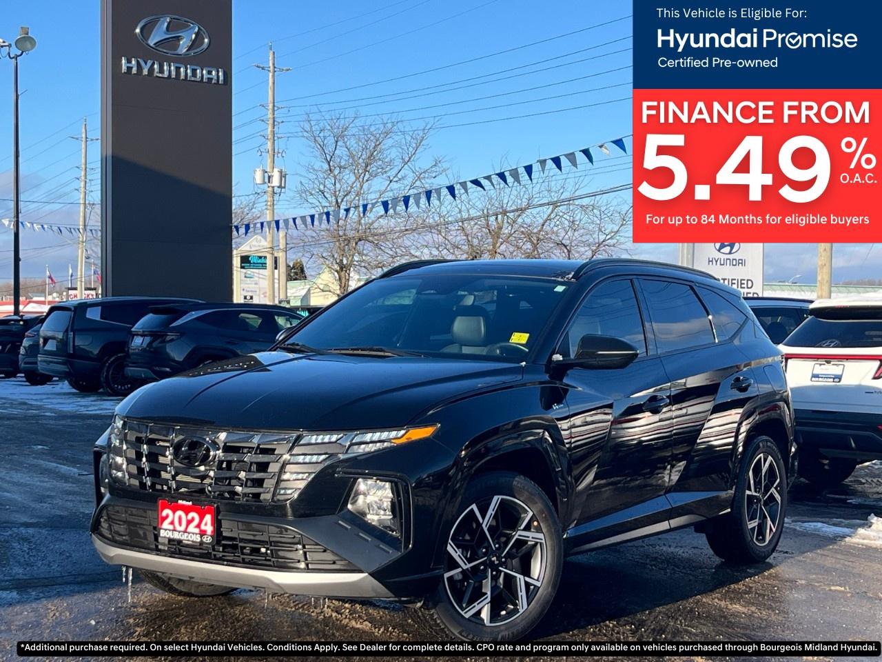 Used 2024 Hyundai Tucson Hybrid N-Line AWD for sale in Midland, ON