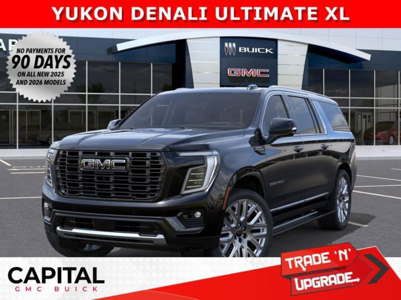 The ULTIMATE LUXURY SUV... This limited production Denali Ultimate Yukon XL comes fully equipped with the exclusive Woodland Mahogany interior, Bose 18-speaker sound system with Bose UltraNearfield headrest speakers, Heated and Cooled Seats, Dual Rear Media Screens, Vader Chrome Trim, Super Cruise Handsfree Driving, Heated Steering, Night Vision mode, Air Ride Adaptive Suspension, 16-way power front seats with massage feature and so much more... DONT MISS OUT CALL NOWAsk for the Internet Department for more information or book your test drive today! Text 507-585-4395 for fast answers at your fingertips!AMVIC Licensed Dealer - Licence Number B1044900Disclaimer: All prices are plus taxes and include all cash credits and loyalties. See dealer for details. AMVIC Licensed Dealer # B1044900