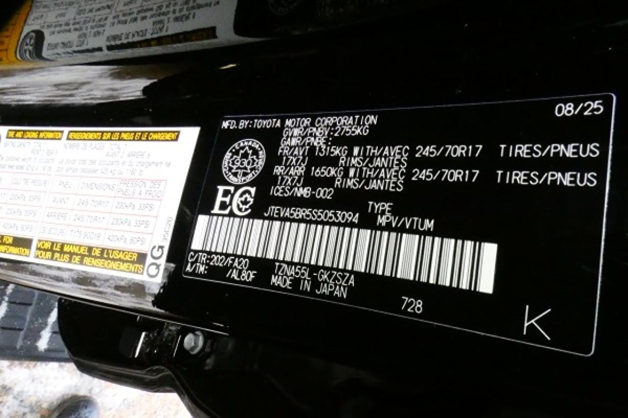 2025 Toyota 4Runner SR5 4WD w/Htd cloth, Nav ready, BUC - Photo #22