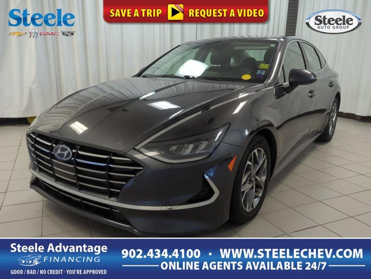 Experience a refined midsize sedan that blends comfort, confidence, and everyday practicality. This 2022 Hyundai Sonata Preferred offers a smooth automatic transmission, front-wheel drive, and a fuel-friendly 2.5-litre four-cylinder gas engine. Finished in Grey with a Black interior, this used four-door sedan presents a modern look and a smart layout for daily driving in Dartmouth.With 113,862 km, this 2022 Hyundai Sonata Preferred has the kind of road presence and cabin space many drivers want in a family sedan. Its balanced ride, easy controls, and strong value make it a great fit for commuting, weekend travel, and regular errands. At Steele Chevrolet Buick GMC, this Sonata Preferred stands out for its comfort-focused design and proven versatility.FEATURES OF THE Sonata Preferred2.5-litre four-cylinder gas engineAutomatic transmission for smooth daily drivingFront-wheel drive for steady road mannersFour-door sedan with roomy cabinADVANCED SAFETY FEATURESRearview camera helps with reversing visibilityElectronic stability control supports confident handlingAnti-lock braking system aids controlled stopsAdvanced airbag system adds occupant supportPERFORMANCE AND EFFICIENCY2.5-litre engine balances power and economyAutomatic transmission delivers smooth accelerationFront-wheel drive suits Canadian road conditionsSedan design supports composed highway travelCOMFORT AND CONVENIENCEFour-door access makes entry and exit easySpacious cabin supports daily passenger comfortBlack interior offers clean, upscale appearanceWell-planned controls feel simple to useTECHNOLOGY AND CONNECTIVITYDriver-focused layout keeps information easy to readClear instrument display supports daily awarenessUser-friendly controls reduce learning timeModern cabin design feels practical and connectedCARGO SPACETrunk area suits groceries and travel bagsSedan shape keeps cargo area accessibleRear seat area adds everyday flexibilityCabin storage helps organize small essentialsAWARDS & RECOGNITIONSTop Safety Pick, Insurance Institute for Highway Safety, 2022WHAT OTHER OWNERS LIKESmooth ride quality on city roadsComfortable cabin for longer daily drivesGood fuel economy for midsize sedanEasy controls and practical interior layoutThis 2022 Hyundai Sonata Preferred feels well suited to drivers who want a sedan that is easy to live with every day. The ride is composed, the cabin is roomy, and the overall design brings a polished feel to regular trips. Its front-wheel drive setup also helps deliver predictable handling through changing road conditions.The Grey exterior gives this 2022 Hyundai Sonata Preferred a clean and modern look that works well in any setting, from office parking lots to weekend outings. Inside, the Black interior creates a tidy and contemporary atmosphere. The four-door layout adds convenience for passengers, while the midsize proportions help provide generous comfort without making the vehicle feel bulky.Power comes from a Regular Unleaded 2.5 L/152 cubic-inch four-cylinder engine paired with an automatic transmission. This combination is known for smooth response and sensible fuel use, making this 2022 Hyundai Sonata Preferred a practical choice for drivers who spend time both in town and on the highway. The powertrain is tuned for easy, relaxed travel rather than harsh or overly sporty behaviour.For shoppers looking at used sedans, this 2022 Hyundai Sonata Preferred offers a strong mix of comfort, efficiency, and everyday usefulness. It is a smart option for families, professionals, and commuters who want a midsize car with a modern feel and dependable road manners. Available now at Steele Chevrolet Buick GMC in Dartmouth, it is ready for its next chapter.This 2022 Hyundai Sonata Preferreds VIN is: 5NPEG4JA7NH139102 .