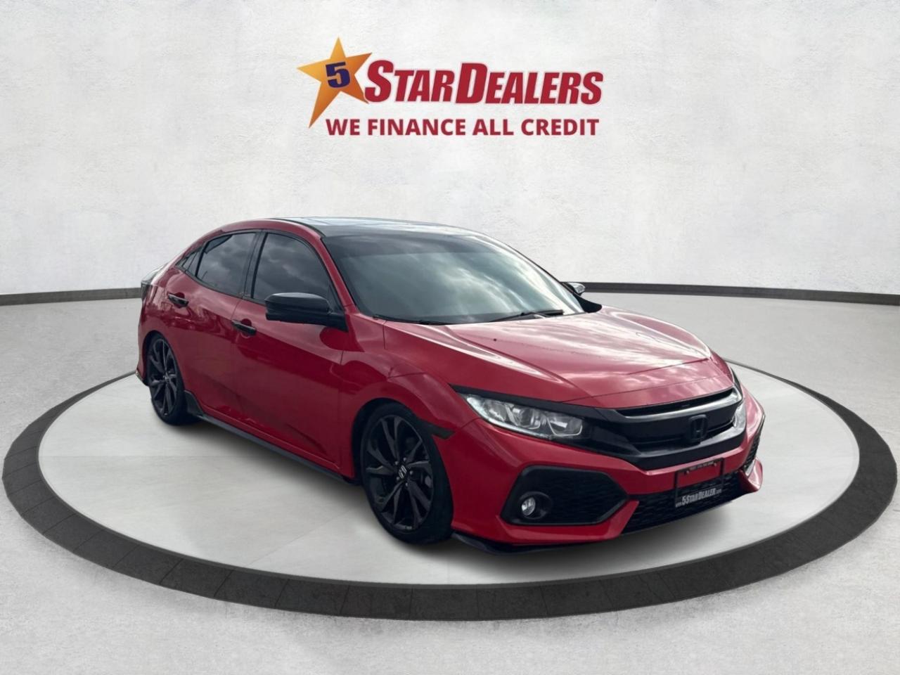 2018 Honda Civic Hatchback SUNROOF HEATED SEATS LOADED WE FINANCE ALL CREDIT! Photo0