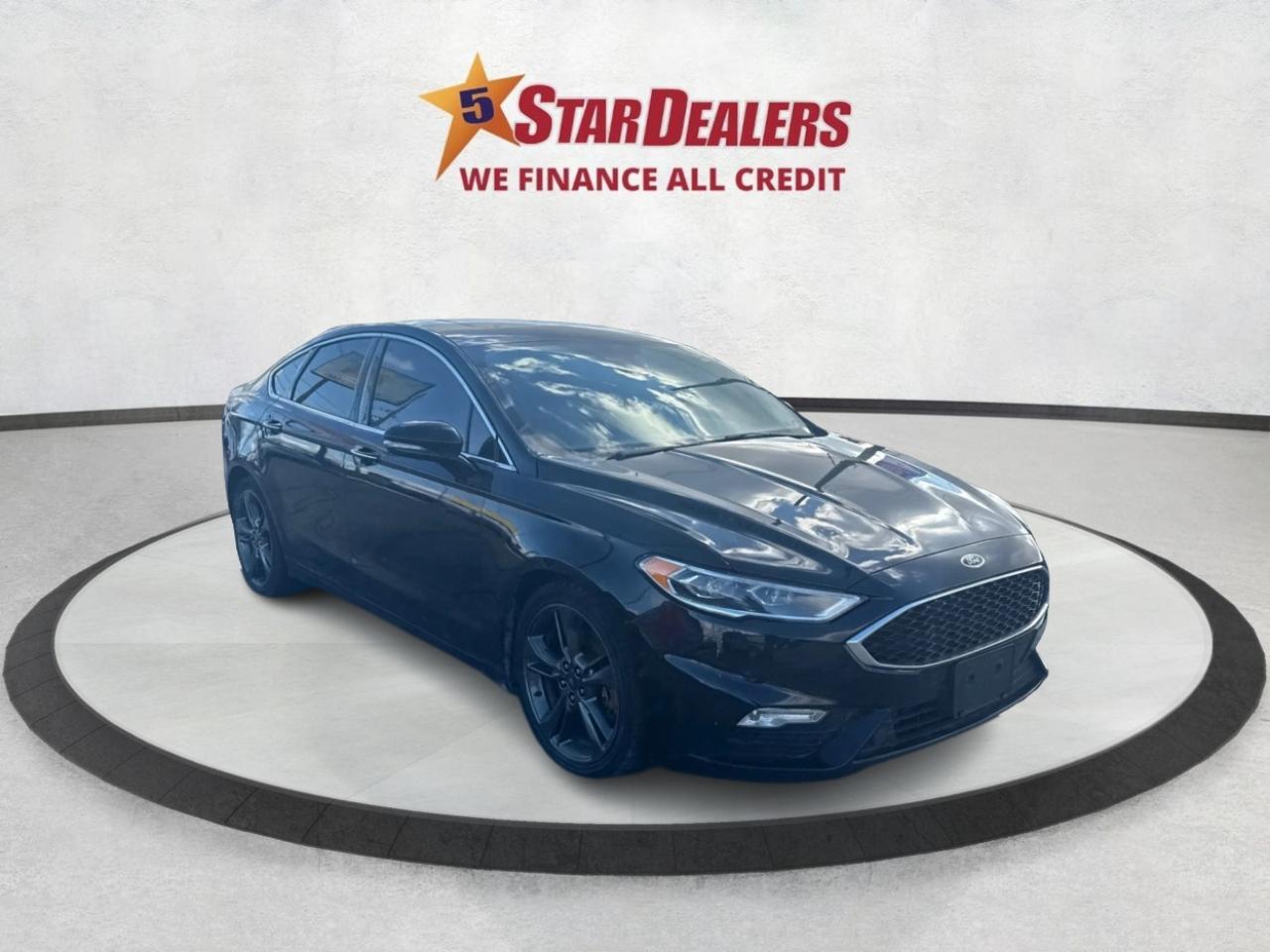 2017 Ford Fusion AWD SPORT NAV LEATHER ROOF WE FINANCE ALL CREDIT Photo0