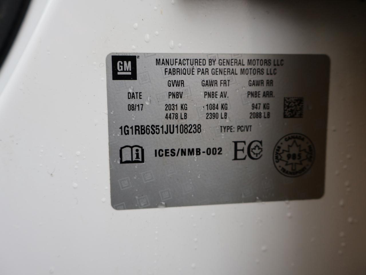 2018 Chevrolet Volt LTZ CERTIFIED *1 OWNER*ACCIDENT FREE* CAMERA NAV BLUETOOTH LEATHER HEATED SEATS CRUISE ALLOYS - Photo #40