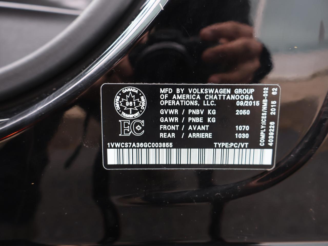 2016 Volkswagen Passat SEL PREMIUM CERTIFIED *AACCIDENT FREE*V.W MAINTAIN* CAMERA NAV BLUETOOTH LEATHER HEATED SEATS SUNROOF CRUISE ALLOYS Photo