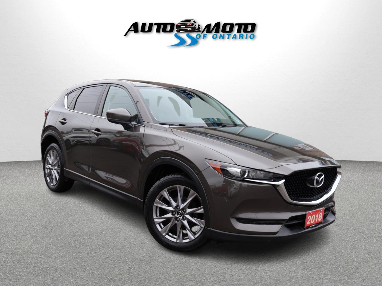Used 2018 Mazda CX-5 GT AWD CERTIFIED *ACCIDENT FREE* CAMERA NAV BLUETOOTH LEATHER HEATED SEATS CRUISE ALLOYS for sale in Burlington, ON