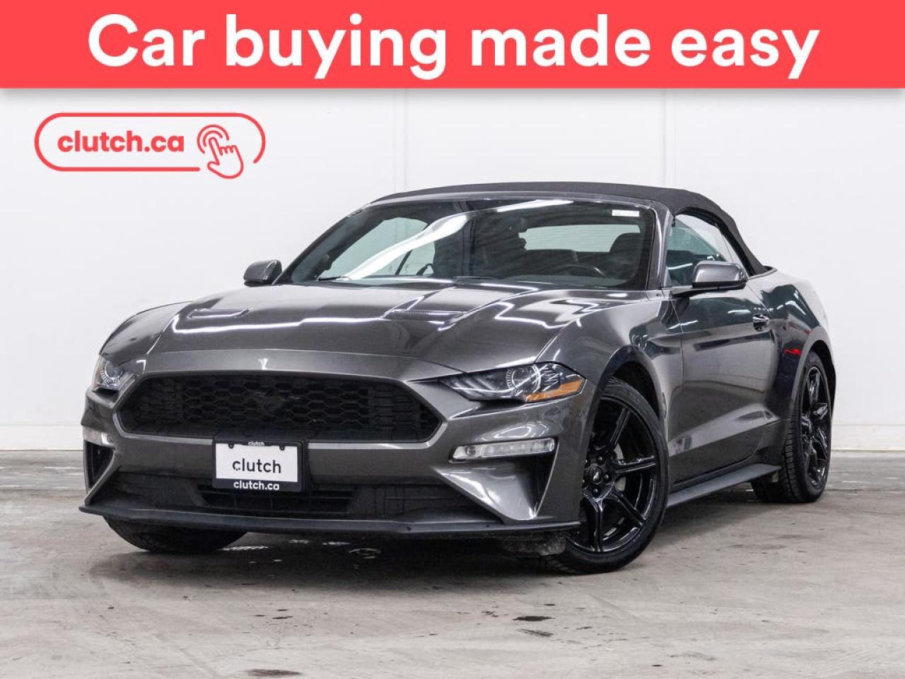 Used 2018 Ford Mustang EcoBoost Convertible w/ Apple CarPlay & Android Auto, Heated Front Seats, Rearview Camera for sale in Toronto, ON