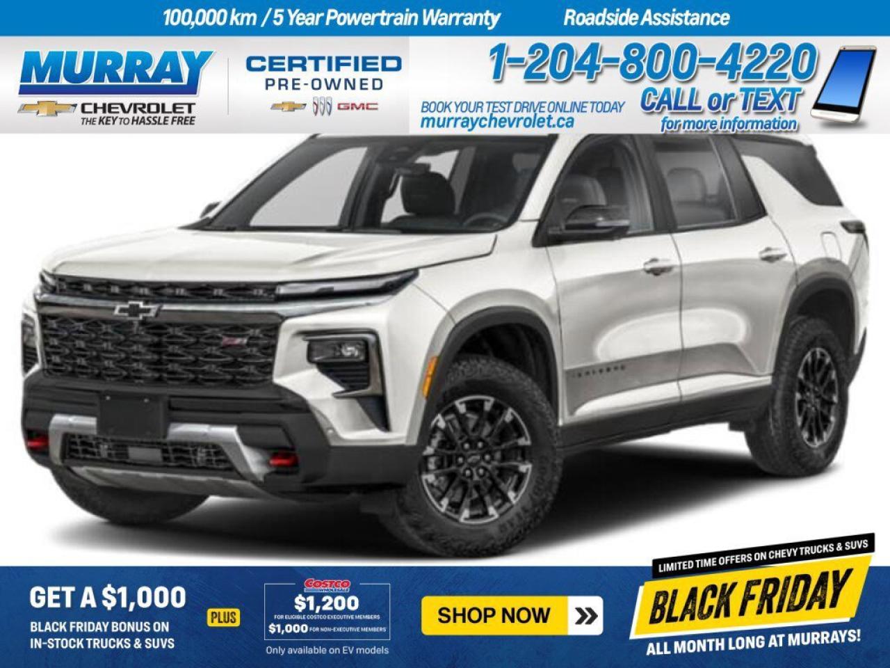 New 2026 Chevrolet Traverse Z71 for sale in Winnipeg, MB