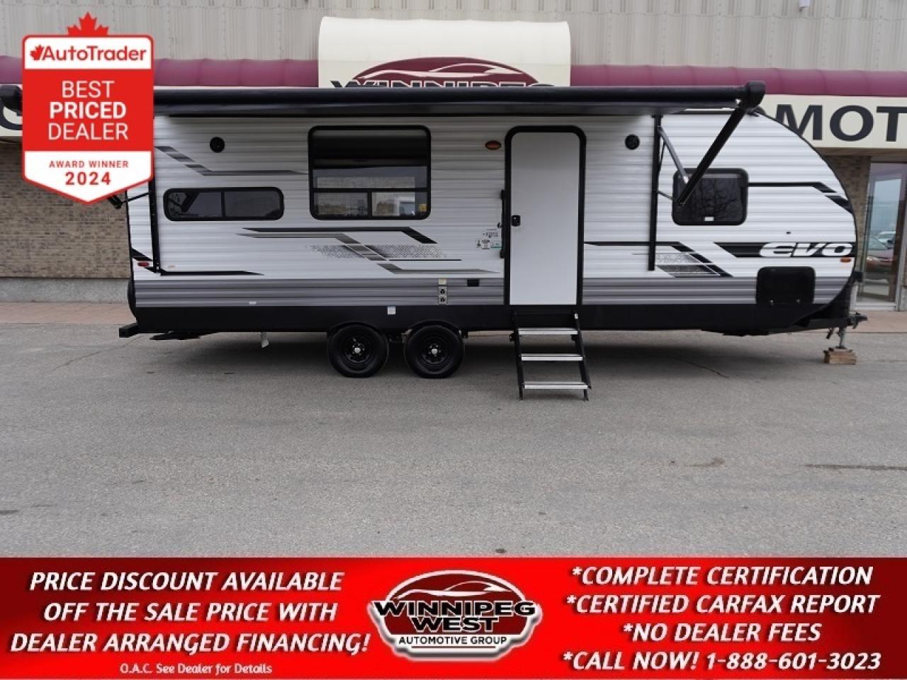 Used 2023 Forest River EVO 2460RKX REAR LOUNGE, LITE WIEGHT EASY PULLING!! for sale in Headingley, MB