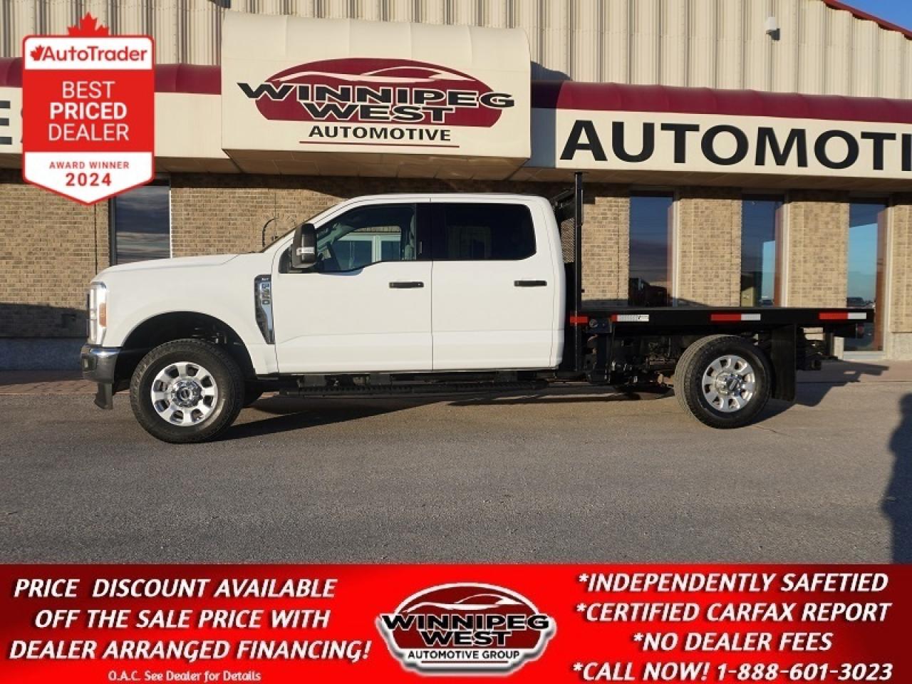 Used 2023 Ford F-350 XLT 4WD HARD-TO-FIND FLATDECK W/LOW KMS & CLEAN!! for sale in Headingley, MB